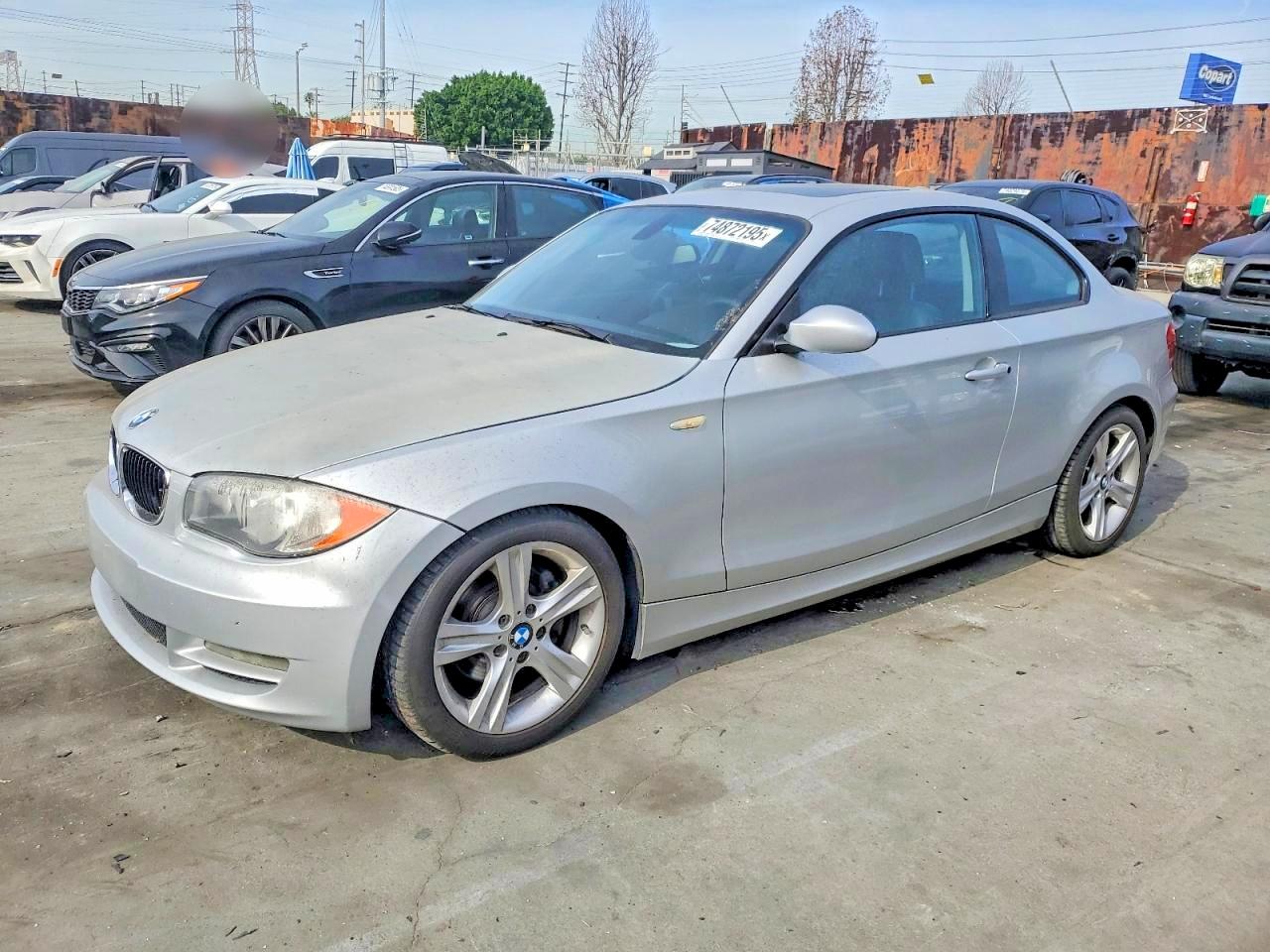 2009 Bmw 128 I Silver vin: WBAUP73589VK75187