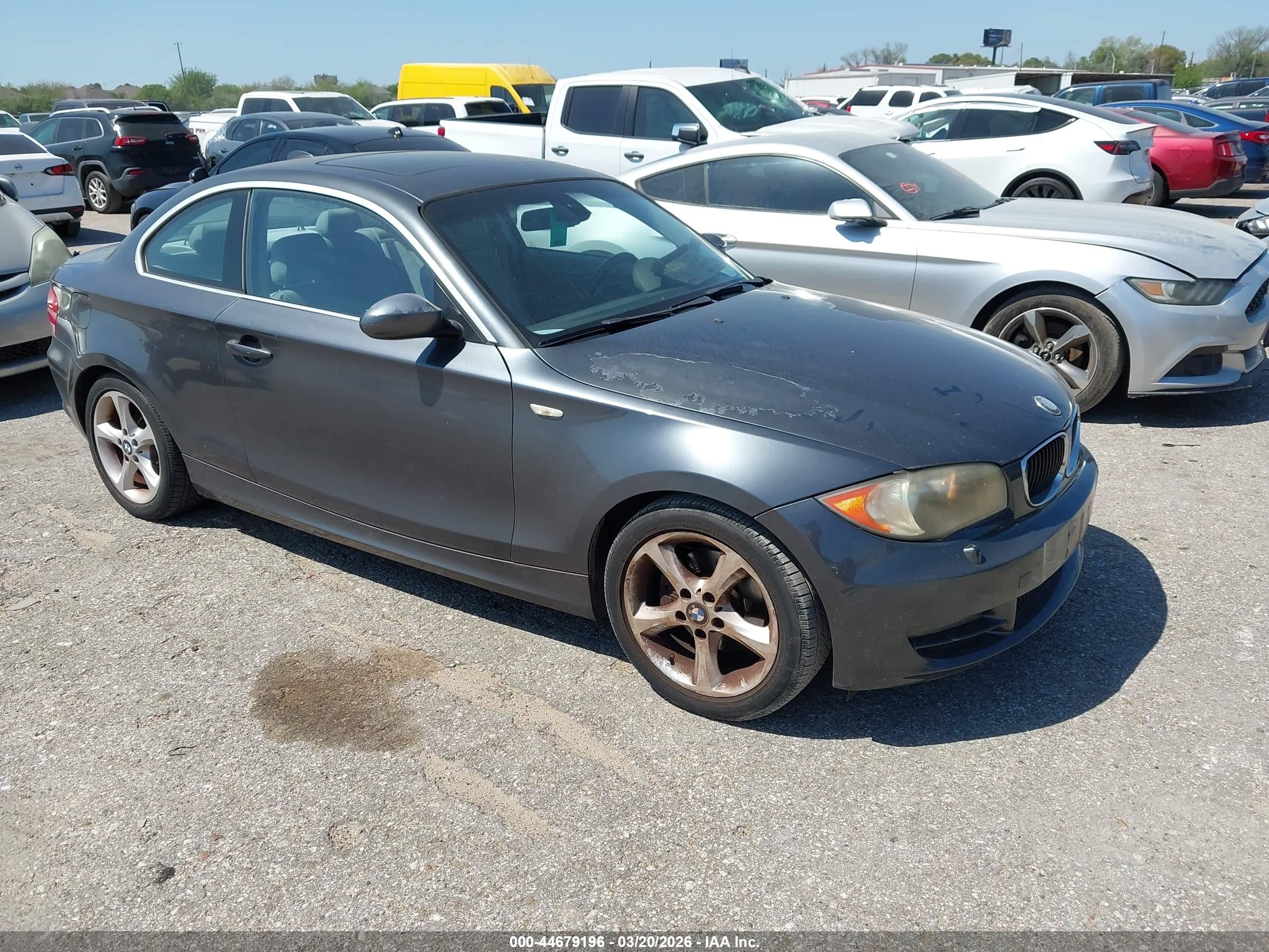2008 Bmw 128i   Gray vin: WBAUP73598VF08964