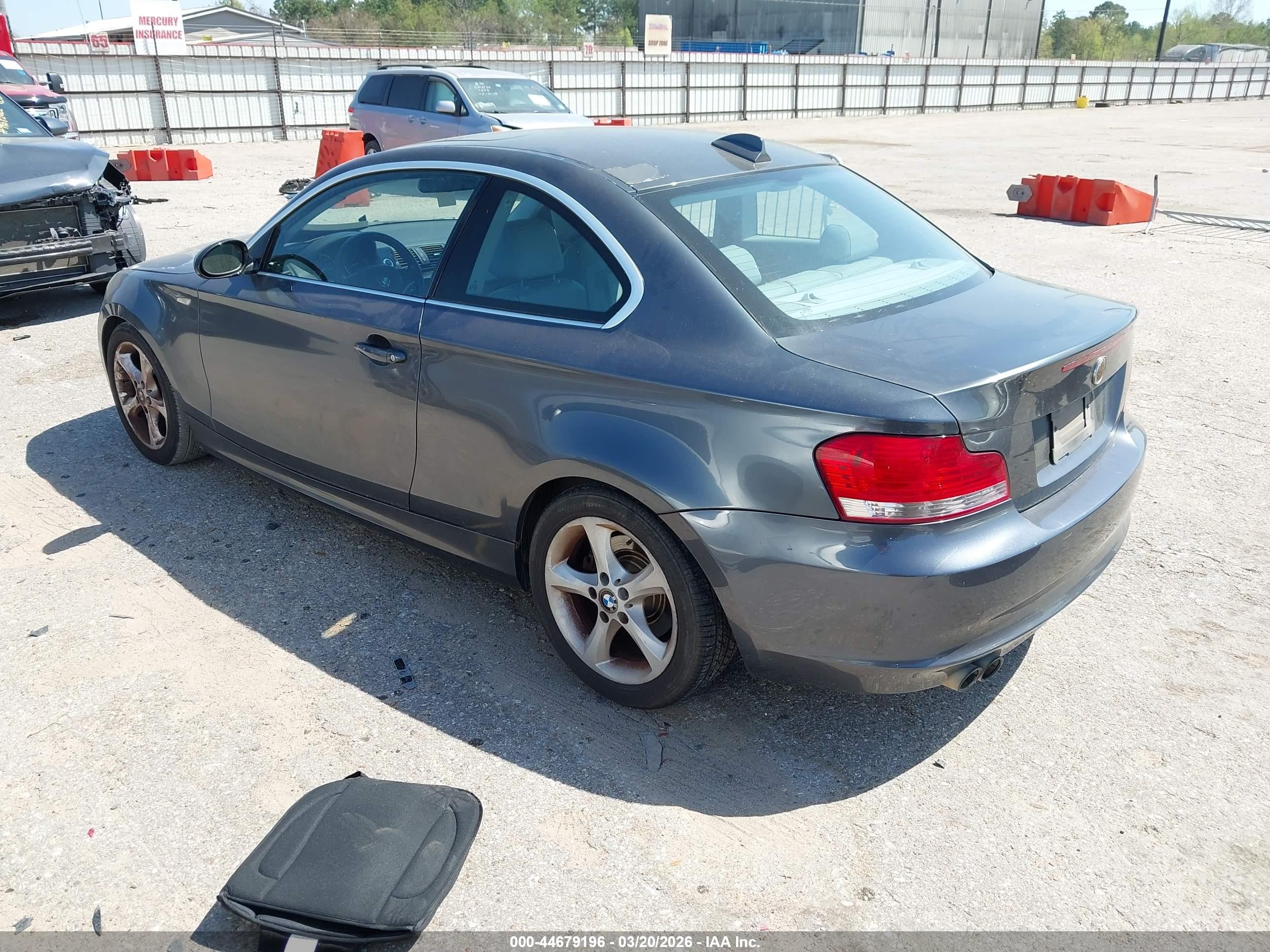 2008 Bmw 128i   Gray vin: WBAUP73598VF08964