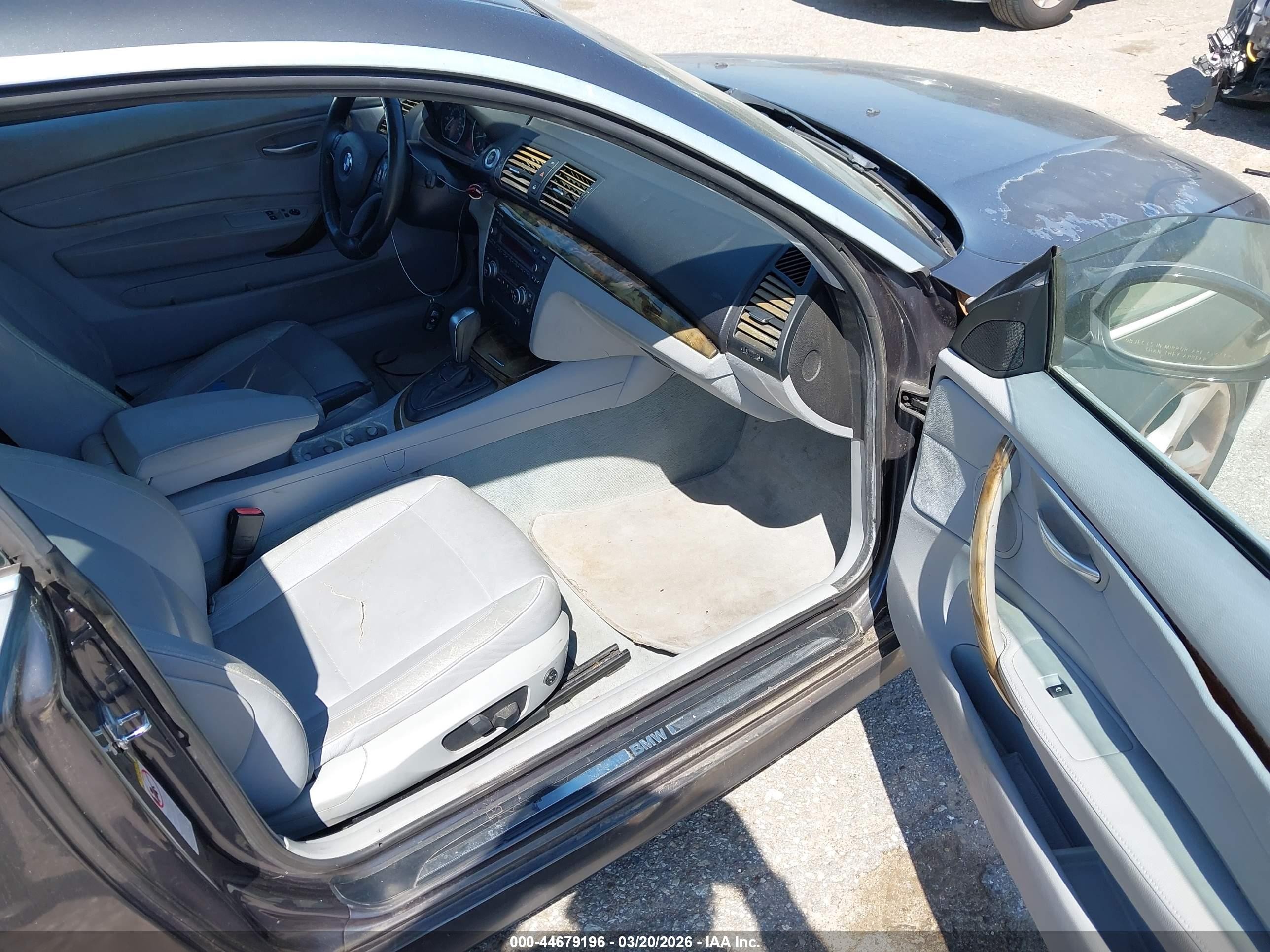 2008 Bmw 128i   Gray vin: WBAUP73598VF08964