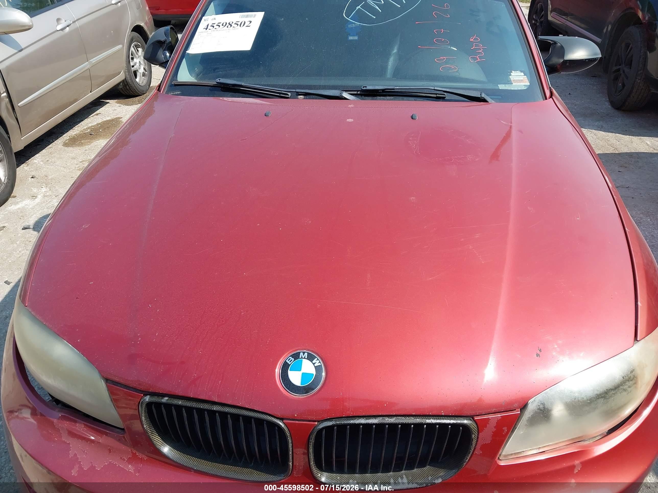 2008 Bmw 128i   Orange vin: WBAUP735X8VF08357