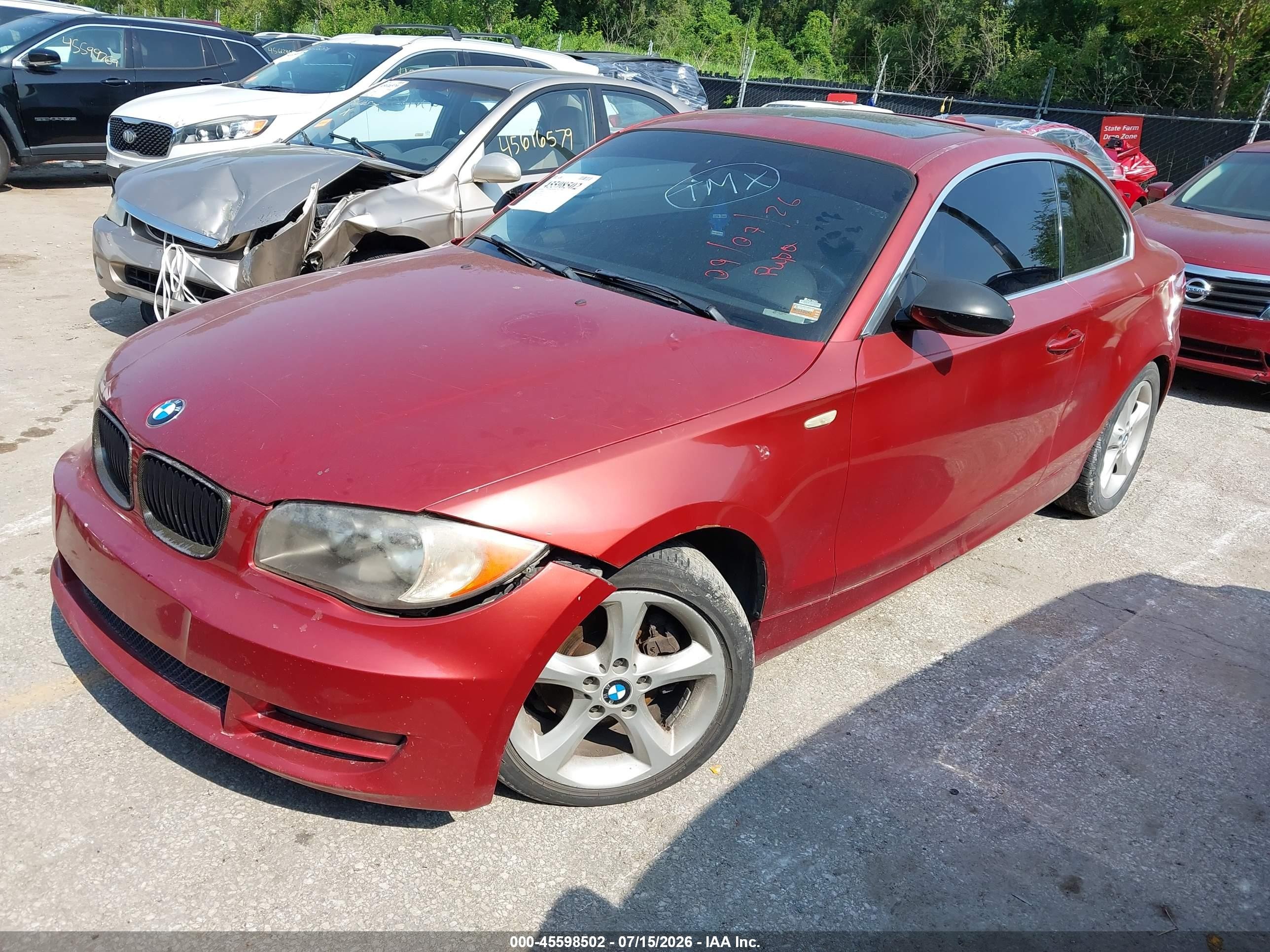 2008 Bmw 128i   Orange vin: WBAUP735X8VF08357
