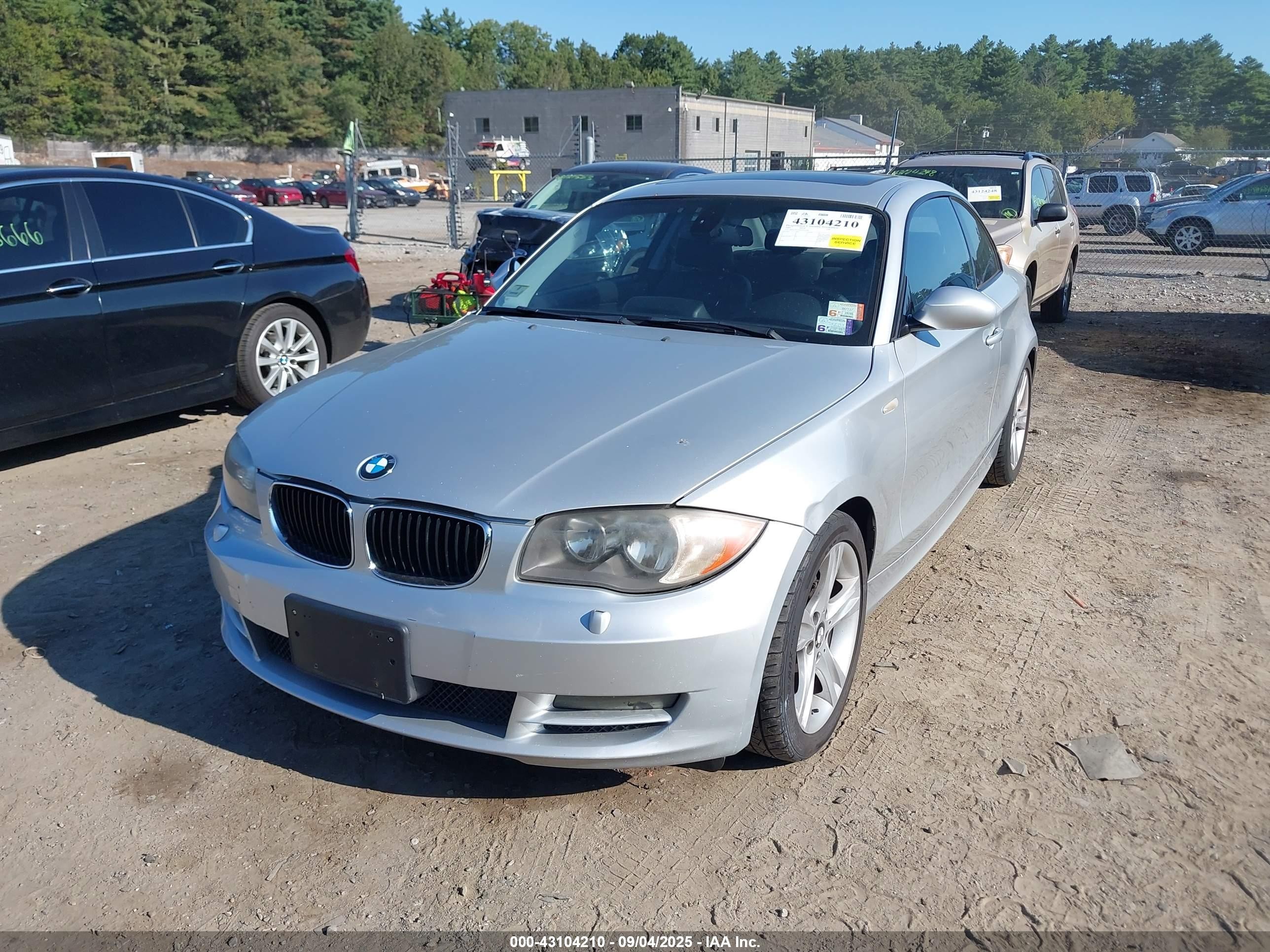 2009 Bmw 128i   Silver vin: WBAUP735X9VF07548