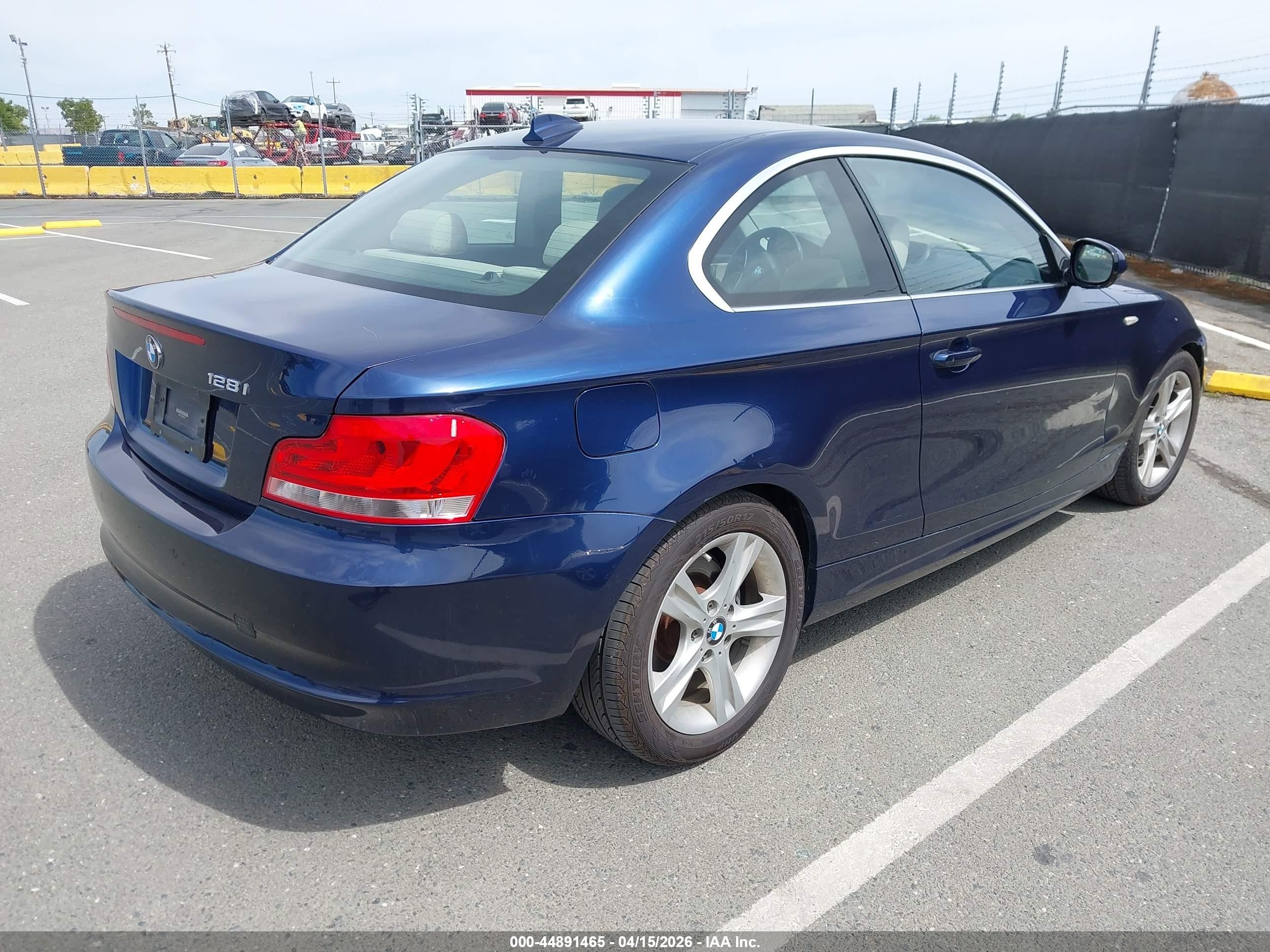 2012 Bmw 128i   Dark Blue vin: WBAUP7C50CVM55030