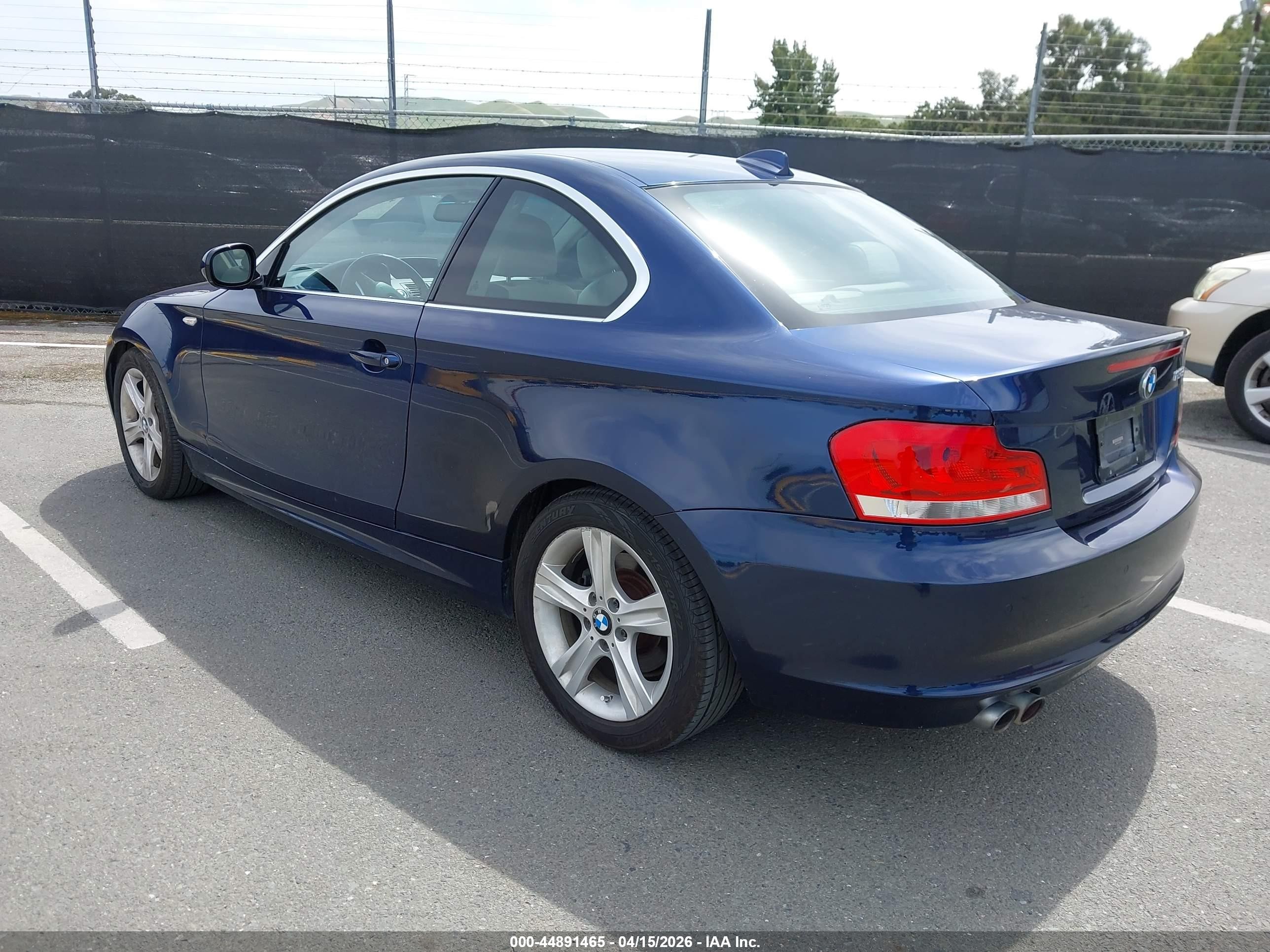 2012 Bmw 128i   Dark Blue vin: WBAUP7C50CVM55030