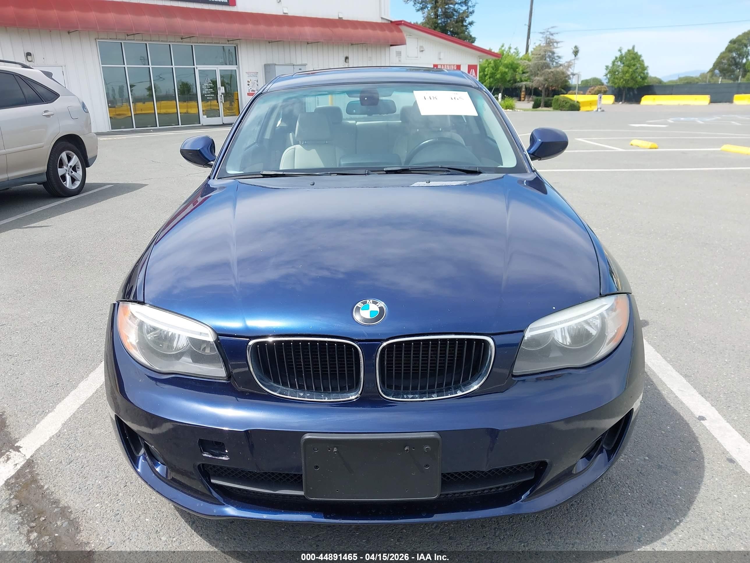 2012 Bmw 128i   Dark Blue vin: WBAUP7C50CVM55030