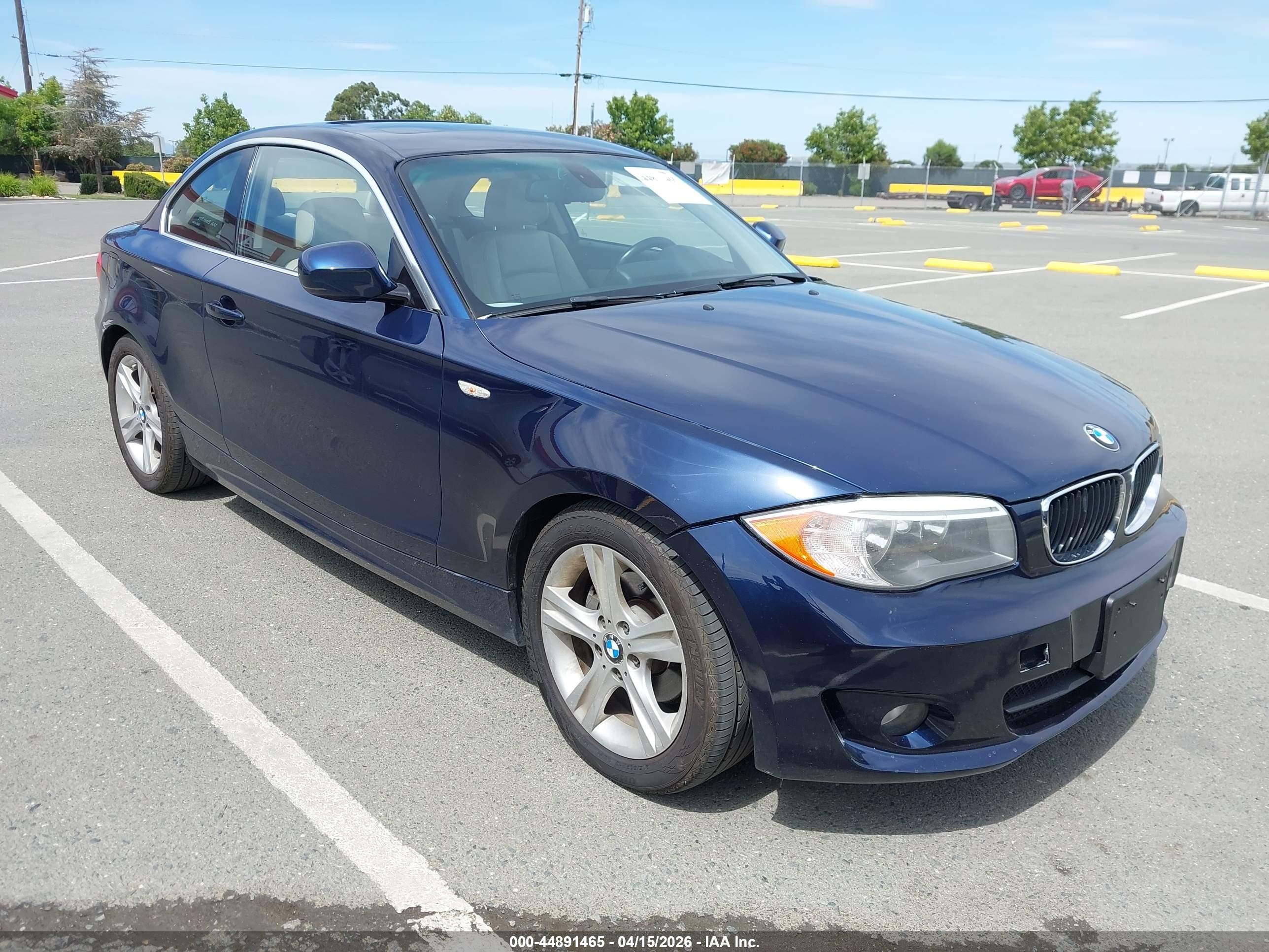 2012 Bmw 128i   Dark Blue vin: WBAUP7C50CVM55030