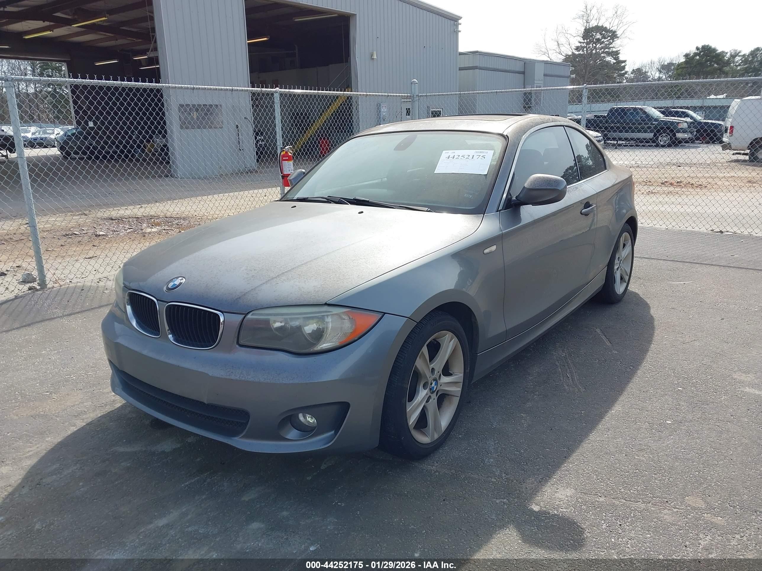2012 Bmw 128i   Gray vin: WBAUP7C50CVP23235
