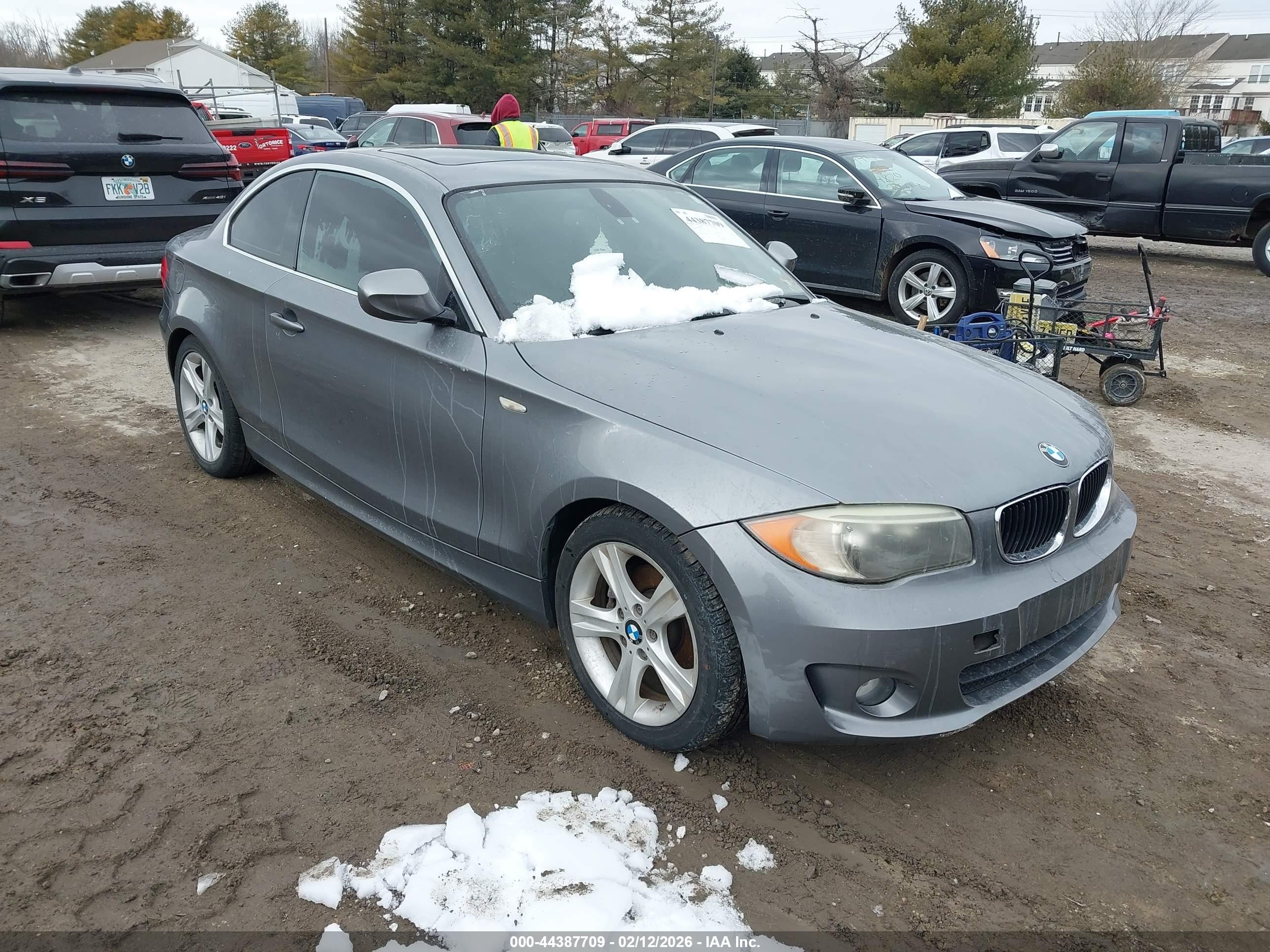 2012 Bmw 128i   Gray vin: WBAUP7C51CVP22711