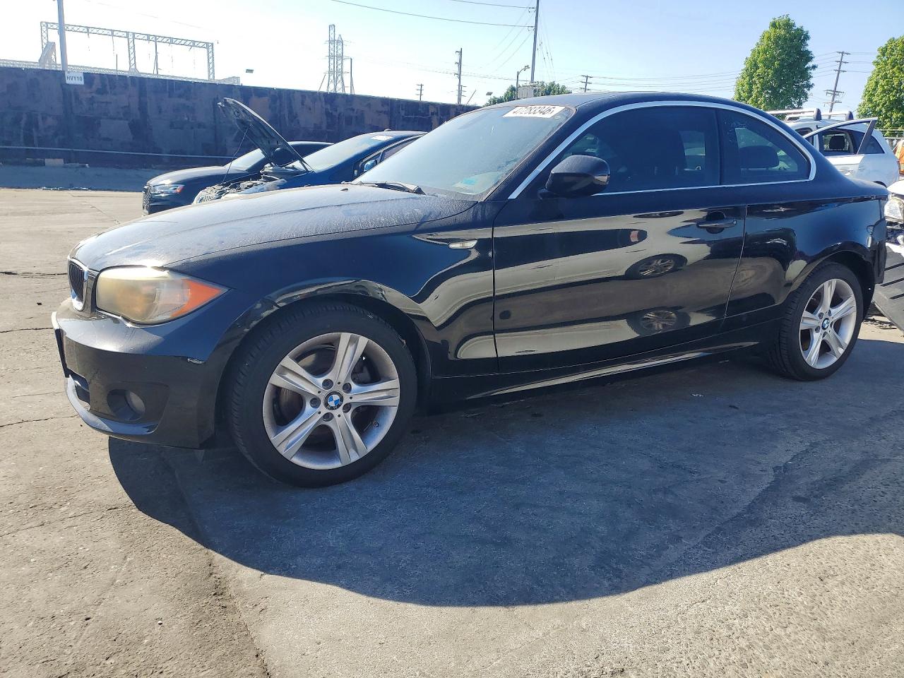 2013 Bmw 128 I Black vin: WBAUP7C51DVP25450