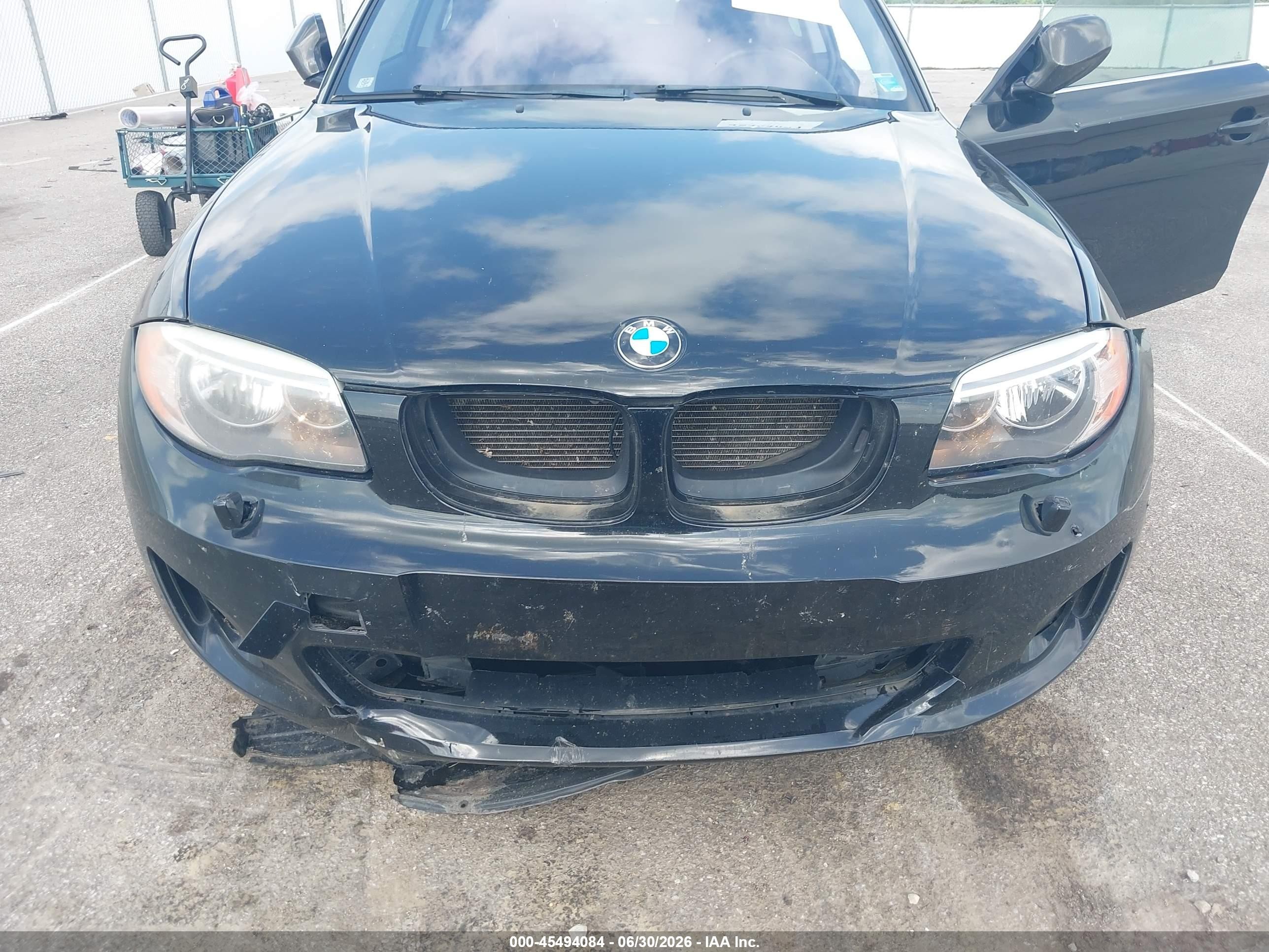 2012 Bmw 128i   Black vin: WBAUP7C52CVP22975