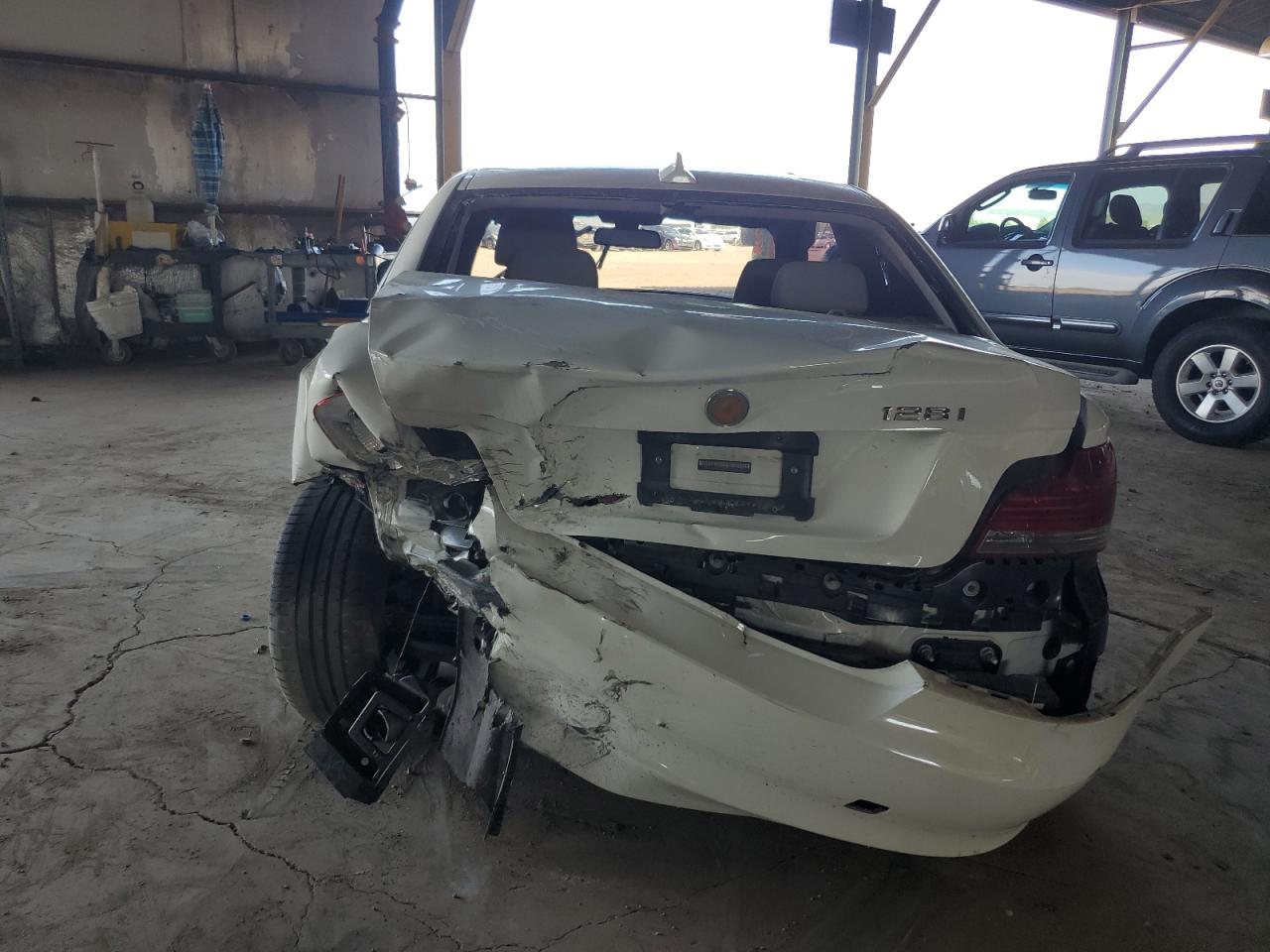 2010 Bmw 128 I White vin: WBAUP7C54AVK76857