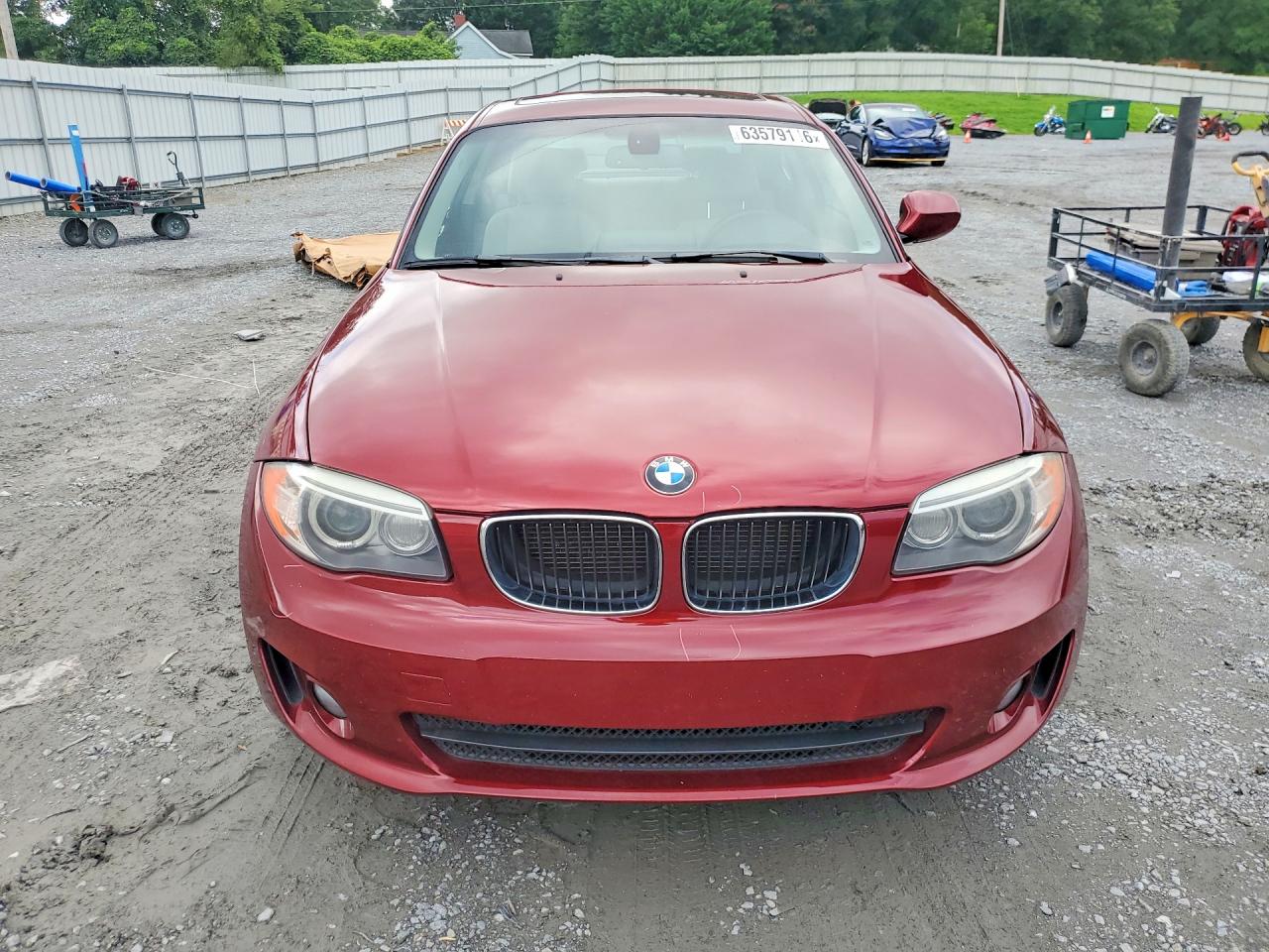 2012 Bmw 128 I Burgundy vin: WBAUP7C54CVP22685