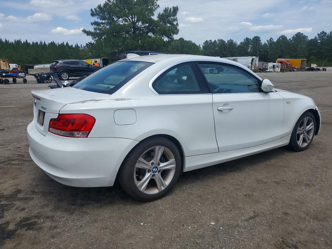 2012 Bmw 128 I White vin: WBAUP7C54CVP23562