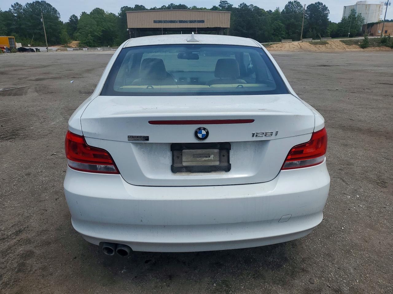 2012 Bmw 128 I White vin: WBAUP7C54CVP23562