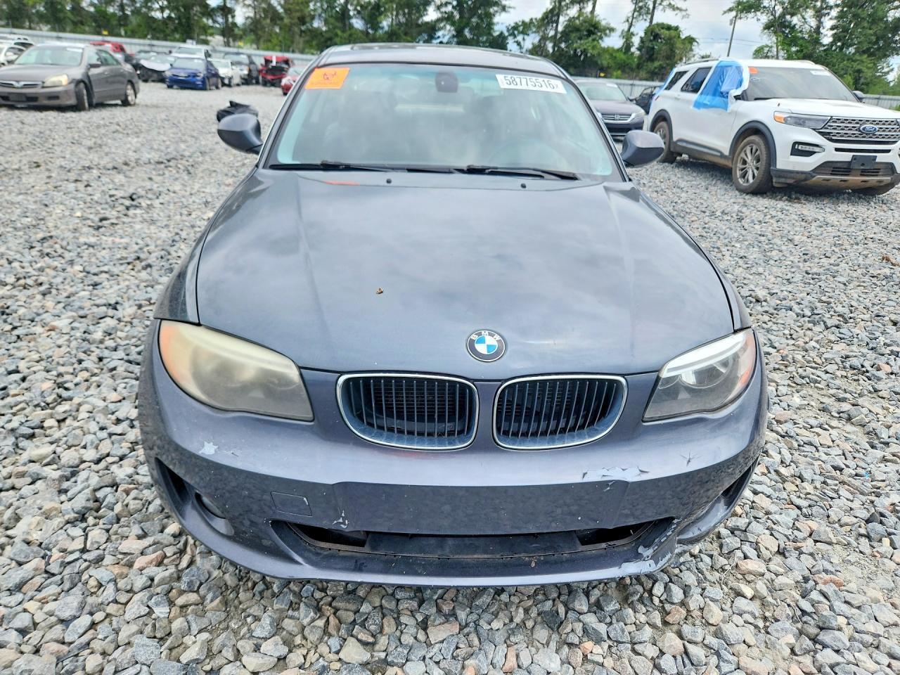 2013 Bmw 128 I Gray vin: WBAUP7C54DVP25927