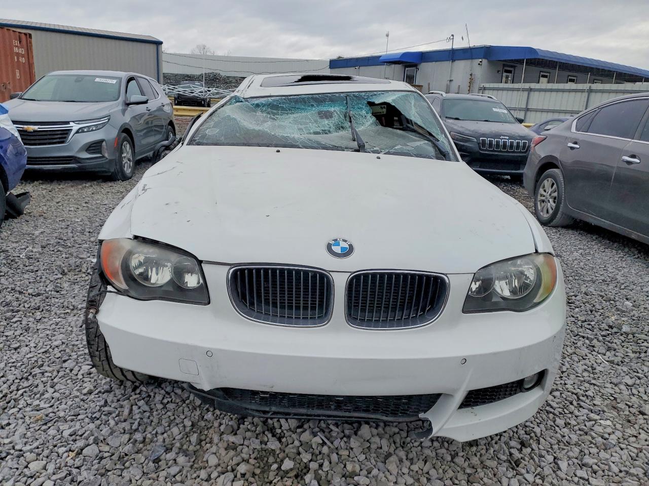 2010 Bmw 128 I White vin: WBAUP7C55AVK77452
