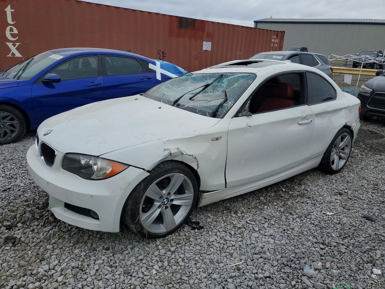 2010 Bmw 128 I White vin: WBAUP7C55AVK77452