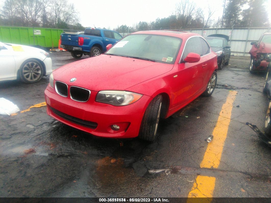 2012 Bmw 128i Red vin: WBAUP7C55CVP22680