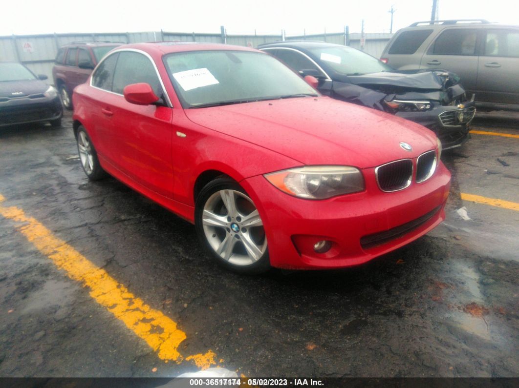 2012 Bmw 128i Red vin: WBAUP7C55CVP22680