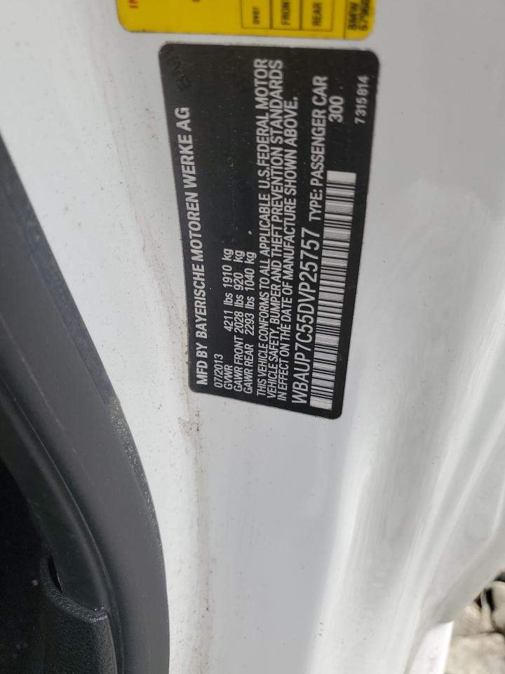 2013 Bmw 128 I Белый vin: WBAUP7C55DVP25757