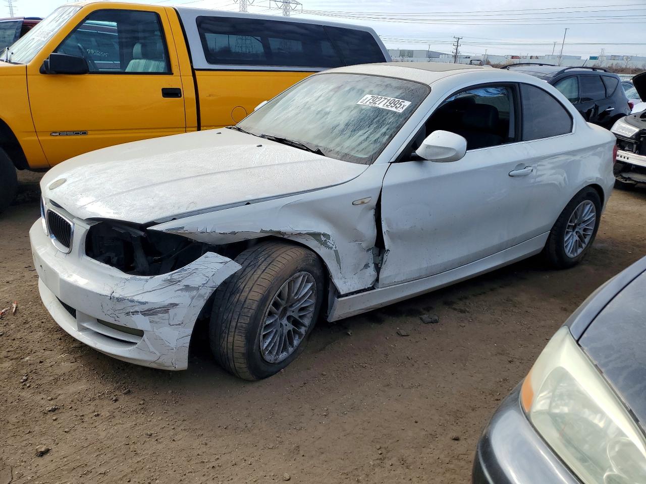 2010 Bmw 128 I White vin: WBAUP7C56AVK76682