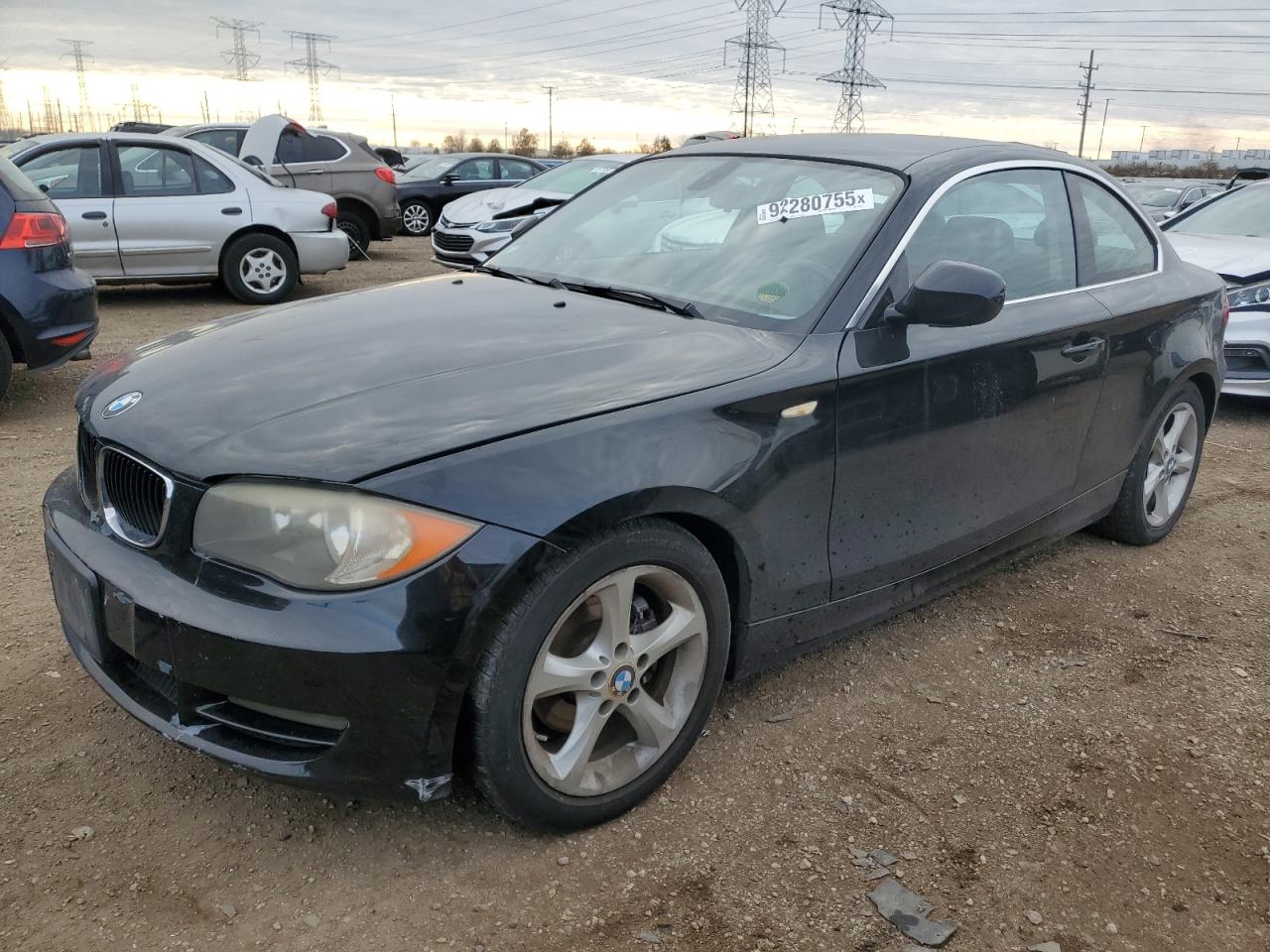 2011 Bmw 128 I Black vin: WBAUP7C56BVP21844