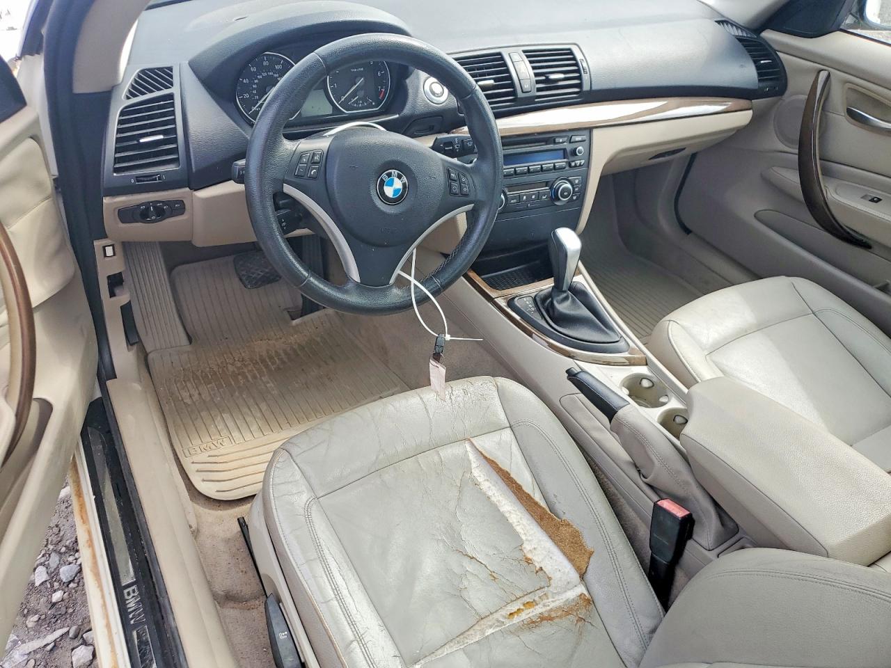 2011 Bmw 128 I White vin: WBAUP7C57BVP21514