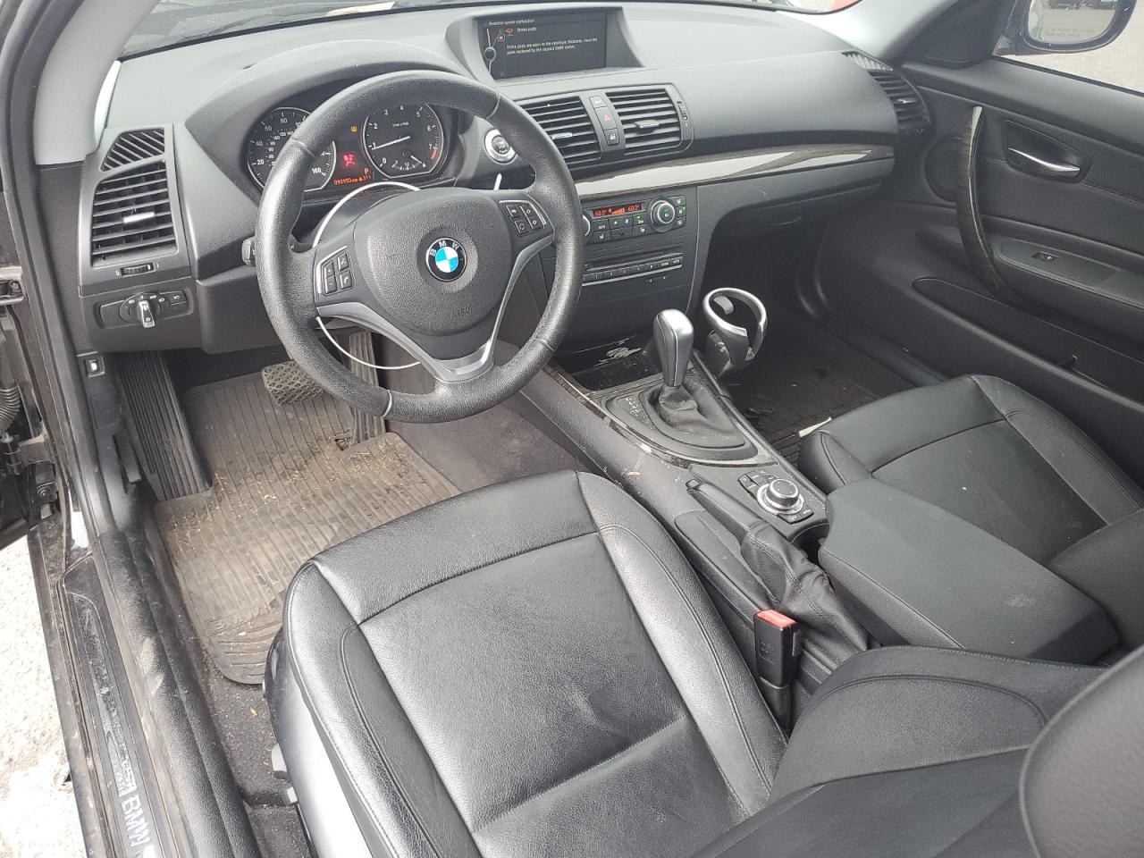 2012 Bmw 128 I Black vin: WBAUP7C58CVP23791