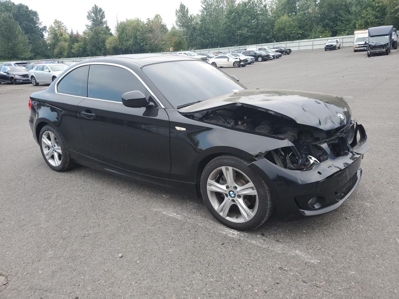 2012 Bmw 128 I Black vin: WBAUP7C58CVP23791
