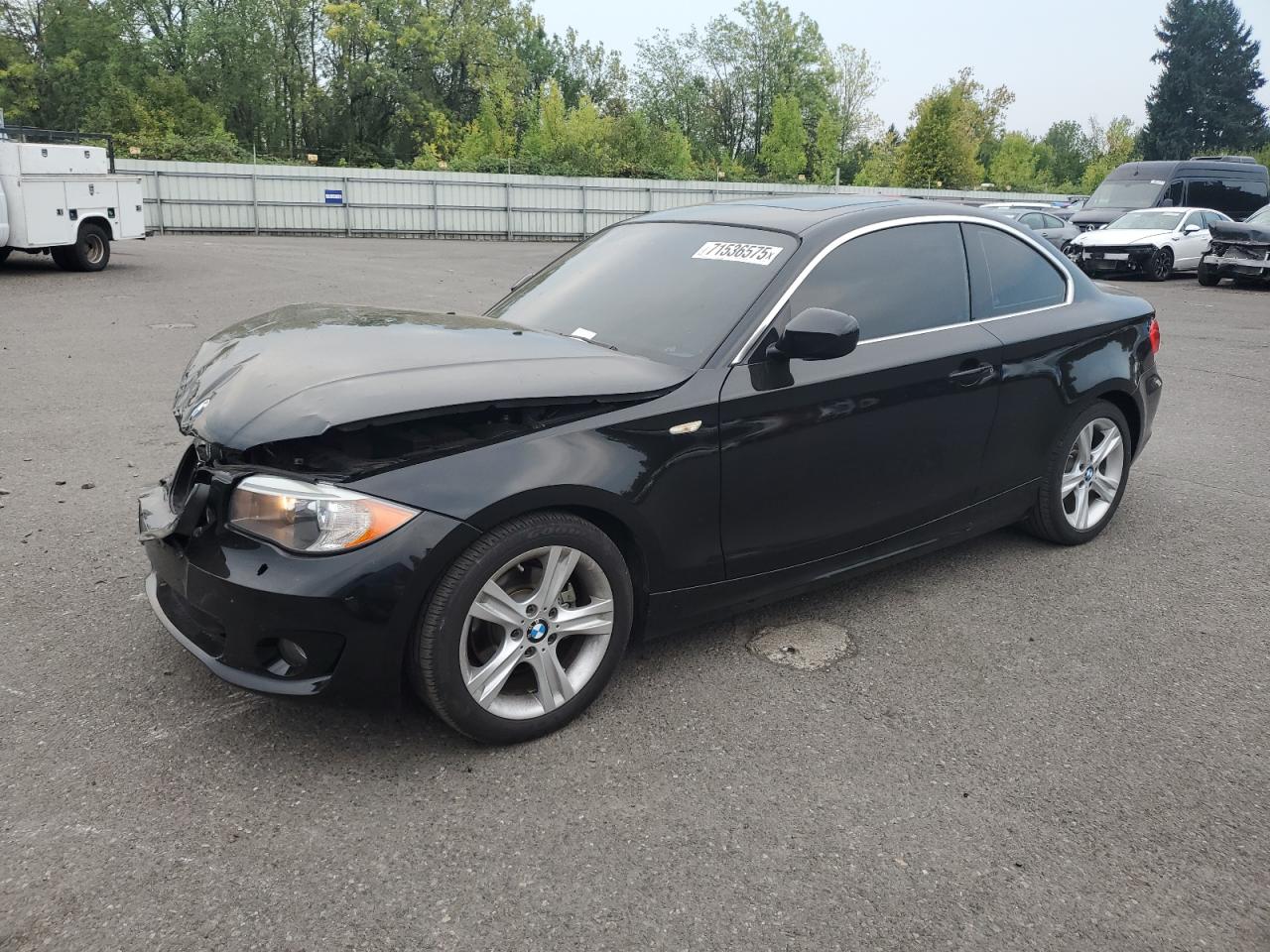 2012 Bmw 128 I Black vin: WBAUP7C58CVP23791