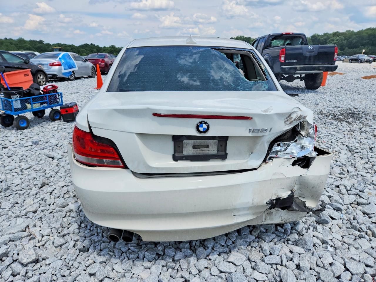 2012 Bmw 128 I White vin: WBAUP7C58CVP24097