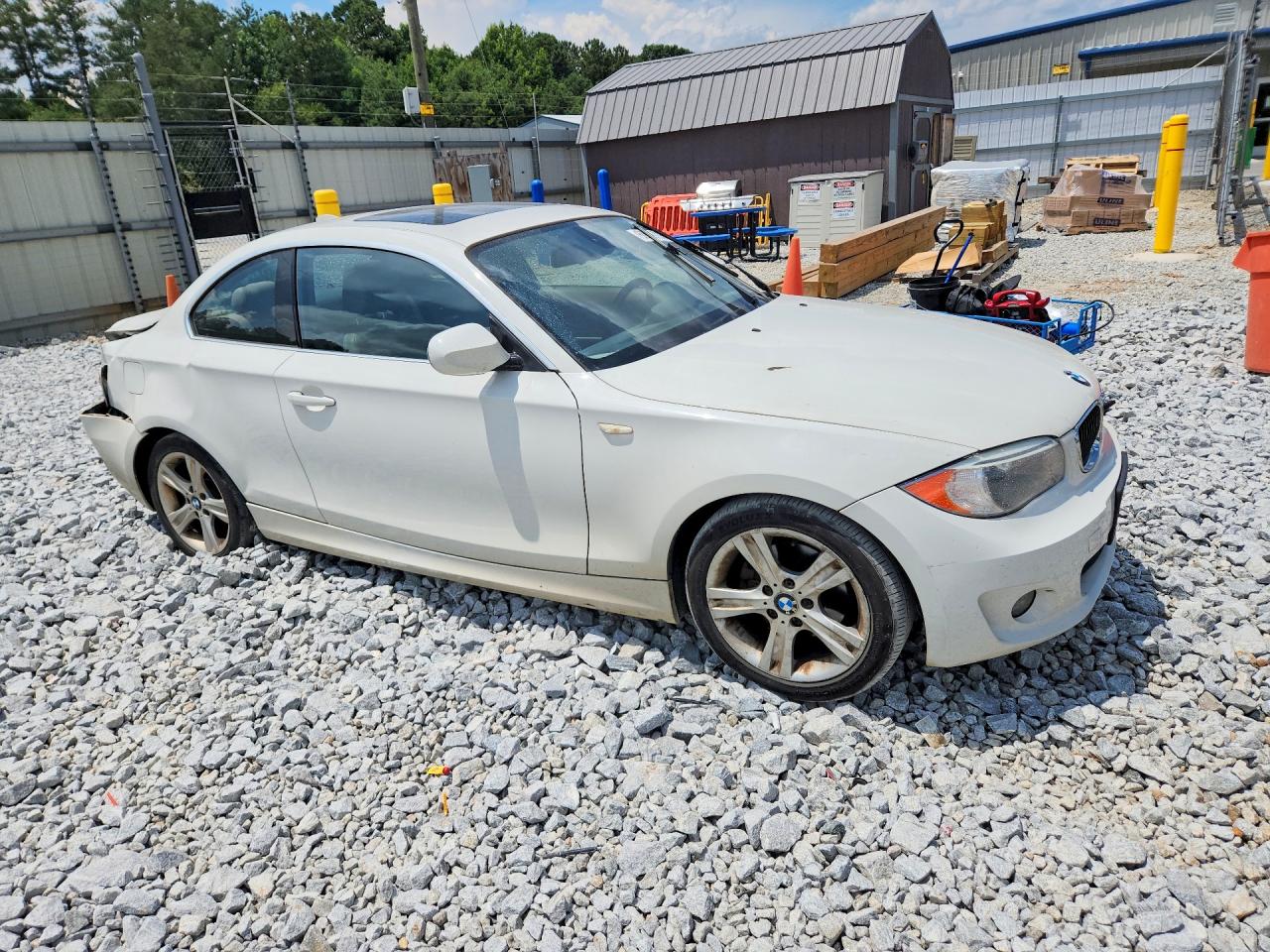 2012 Bmw 128 I White vin: WBAUP7C58CVP24097