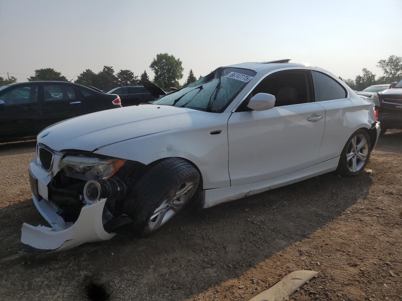 2012 Bmw 128 I White vin: WBAUP7C59CVP23735