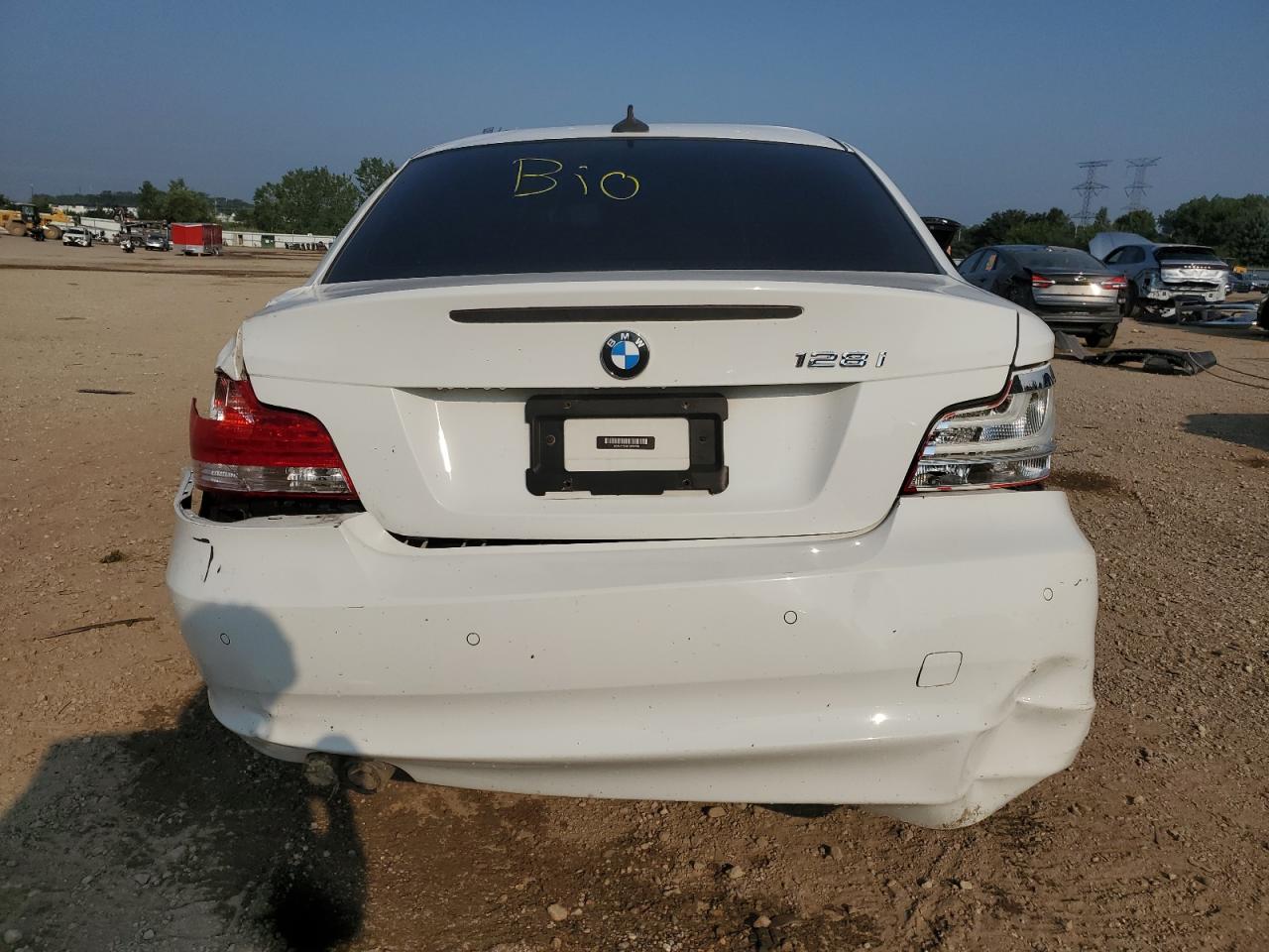 2012 Bmw 128 I White vin: WBAUP7C59CVP23735