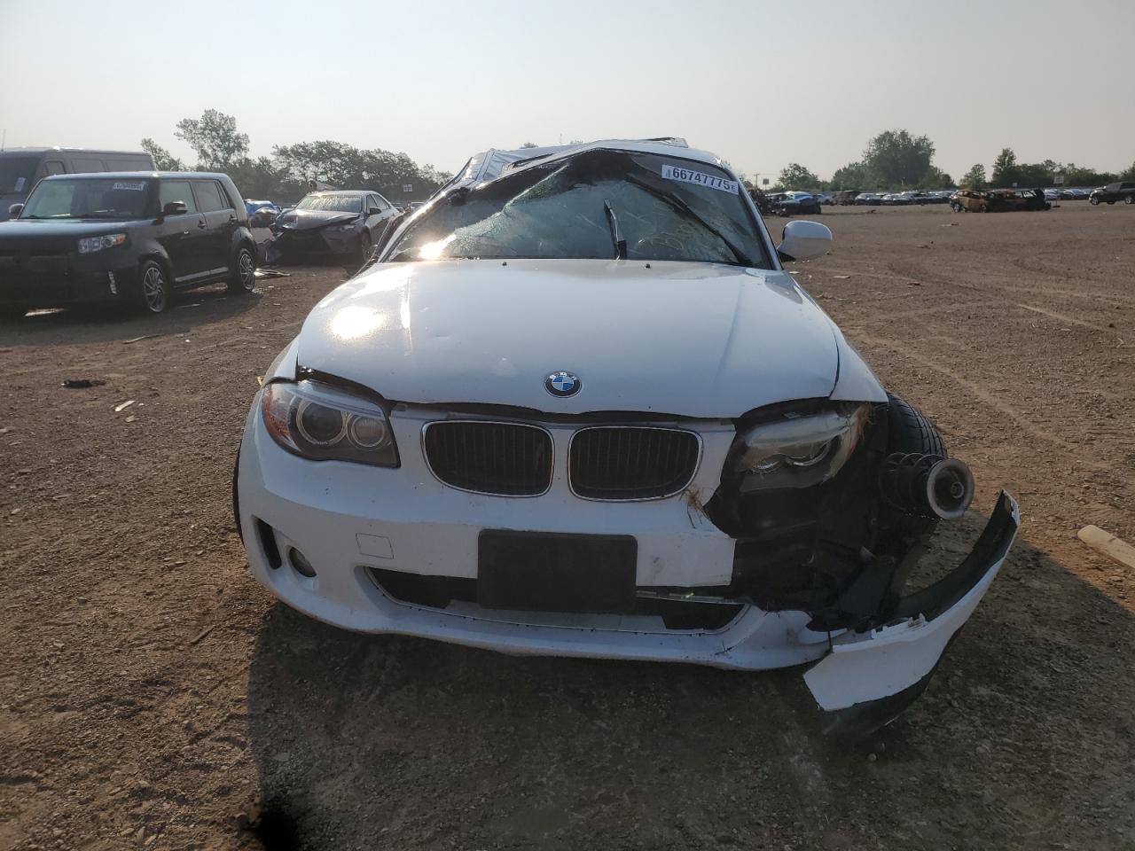 2012 Bmw 128 I White vin: WBAUP7C59CVP23735
