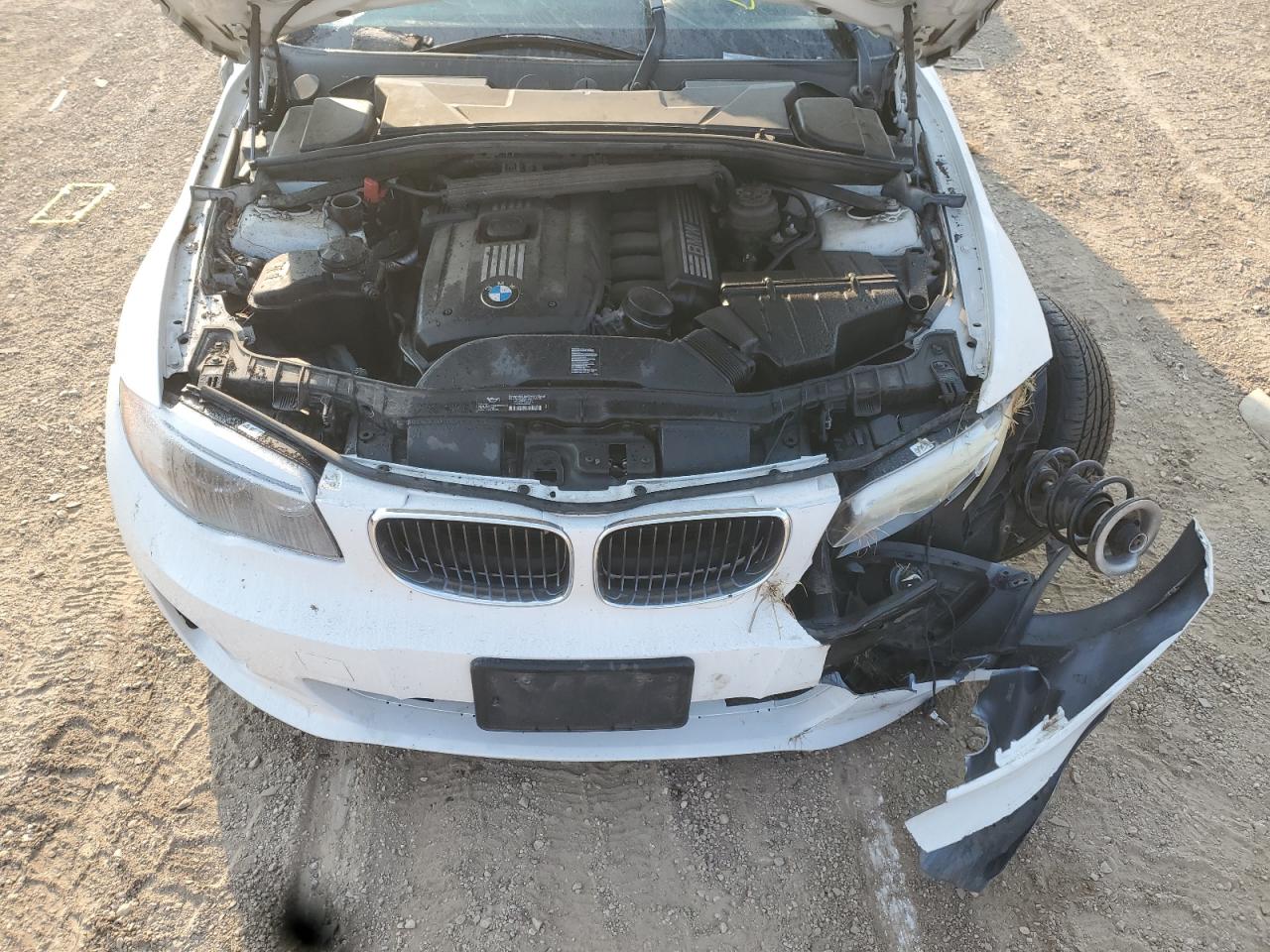 2012 Bmw 128 I White vin: WBAUP7C59CVP23735