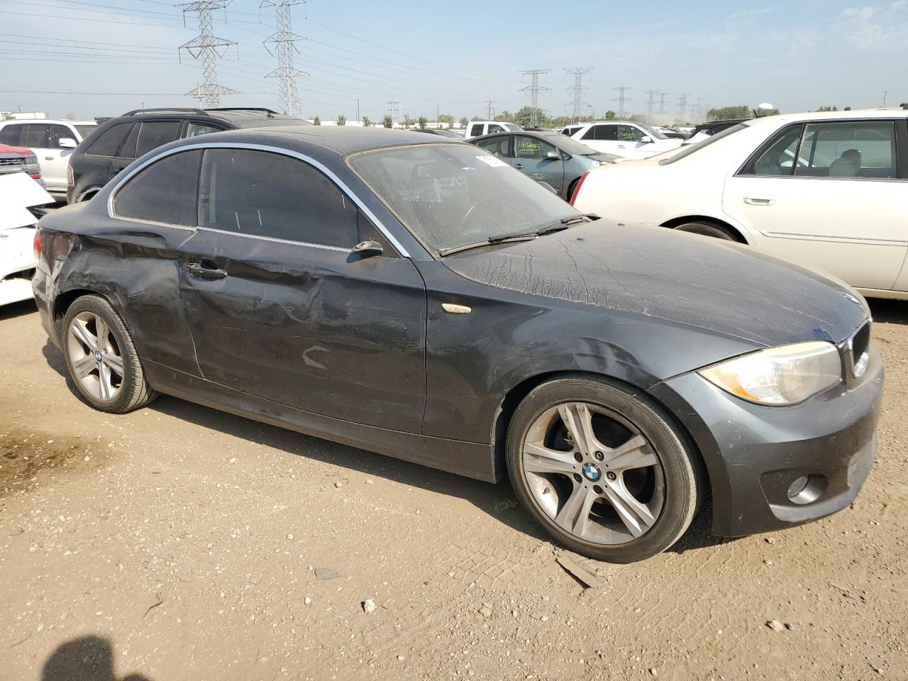 2013 Bmw 128 I Серый vin: WBAUP7C59DVP24160