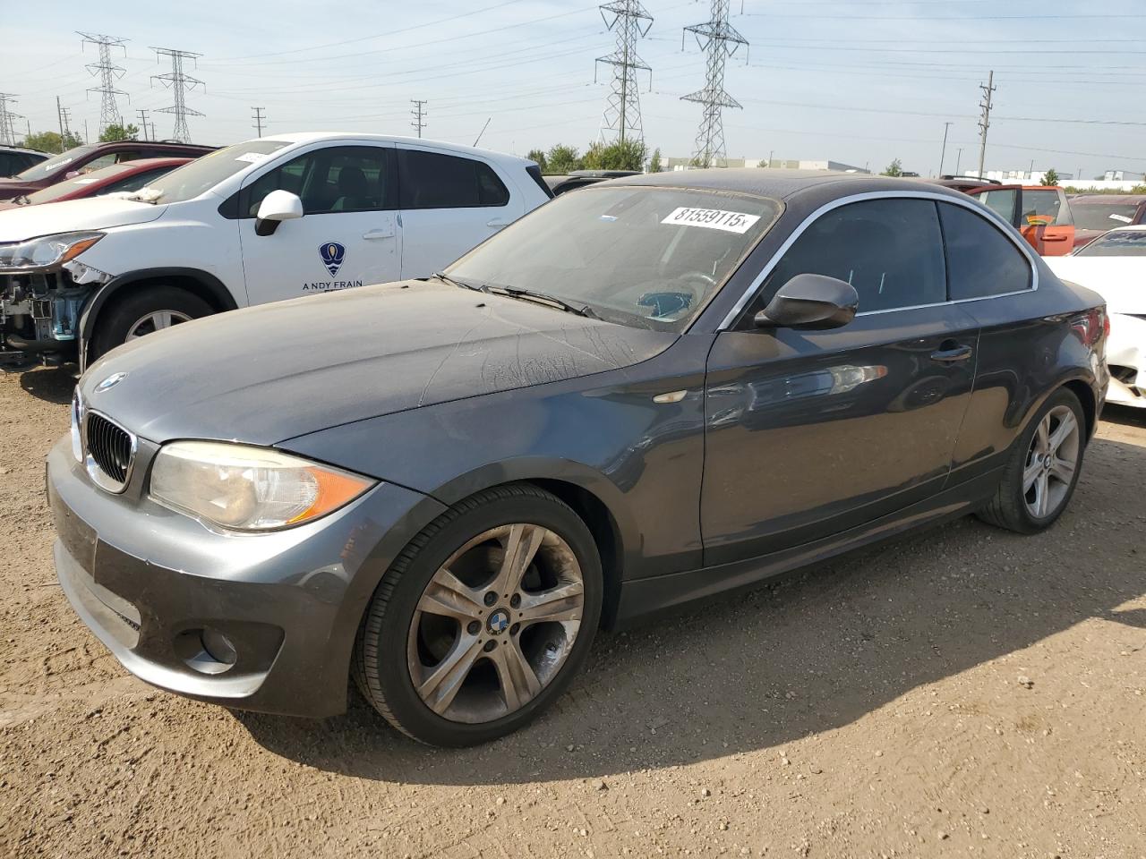 2013 Bmw 128 I Серый vin: WBAUP7C59DVP24160