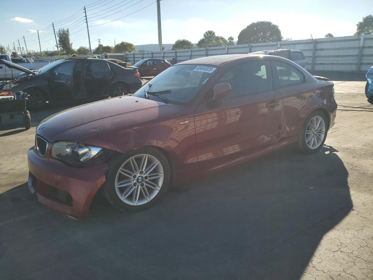2013 Bmw 128 I Red vin: WBAUP7C59DVP25079