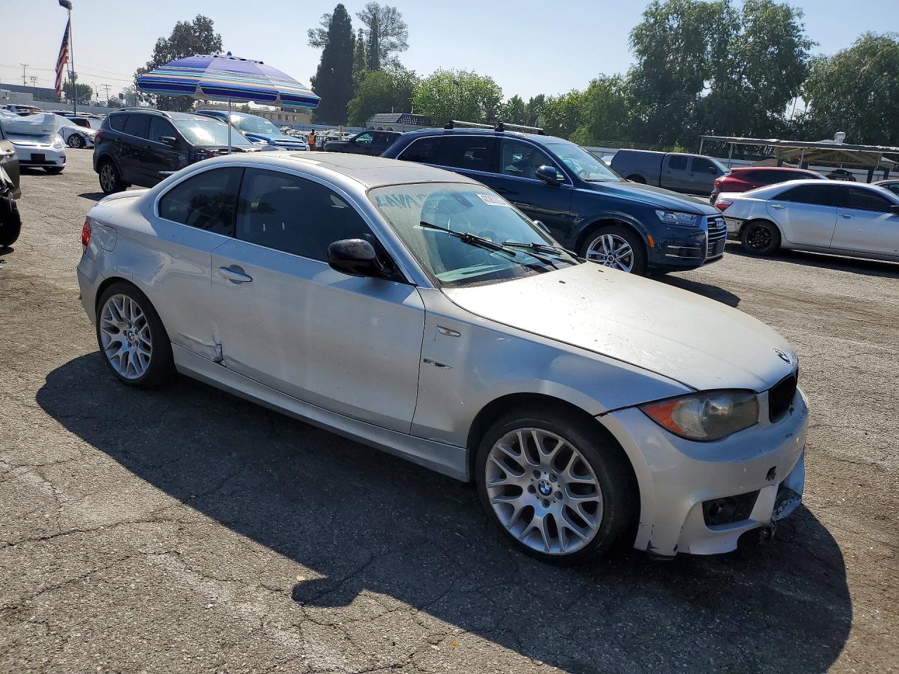 2011 Bmw 128 I Silver vin: WBAUP7C5XBVK78341