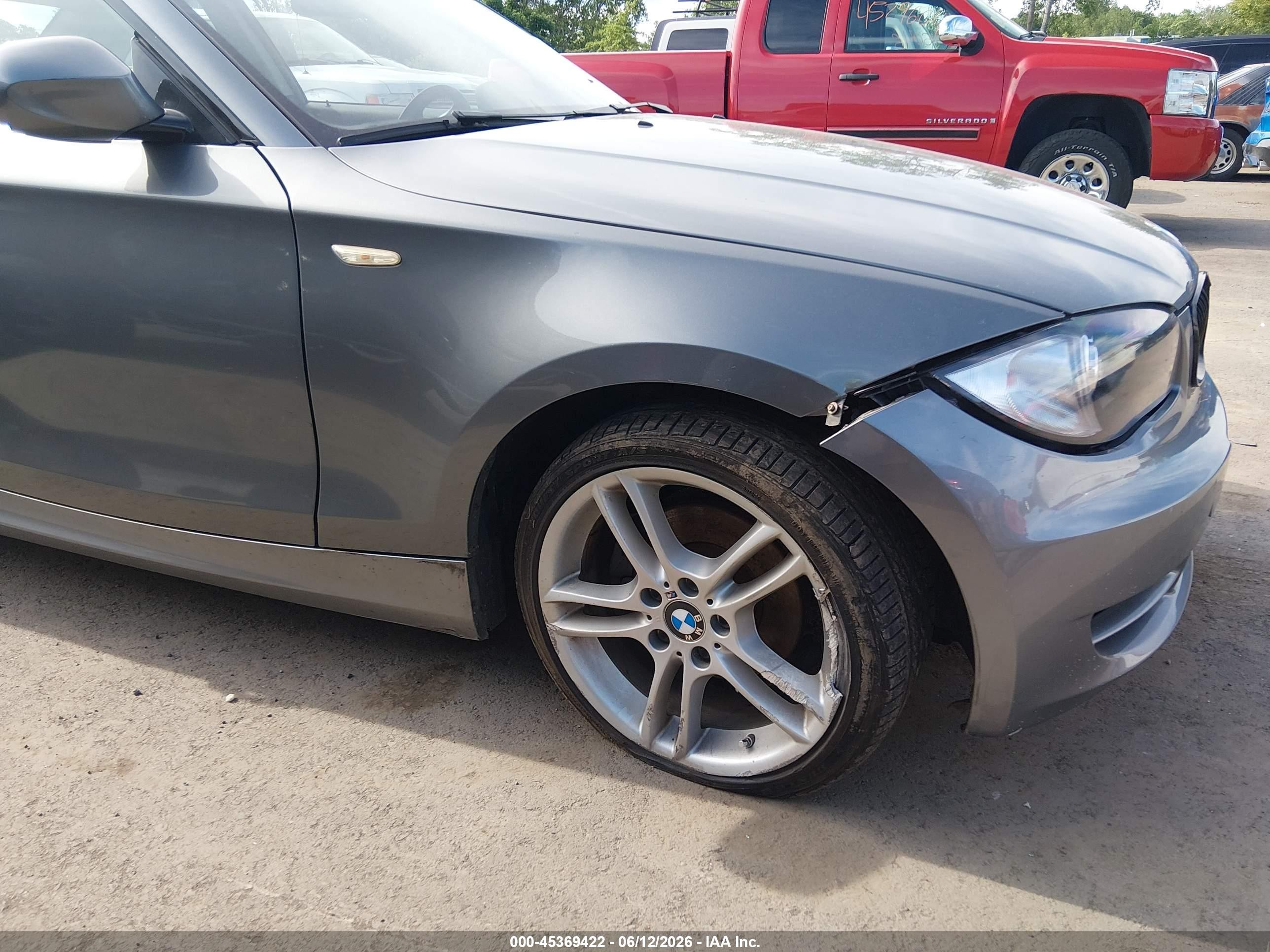2011 Bmw 128i   Gray vin: WBAUP7C5XBVP21152