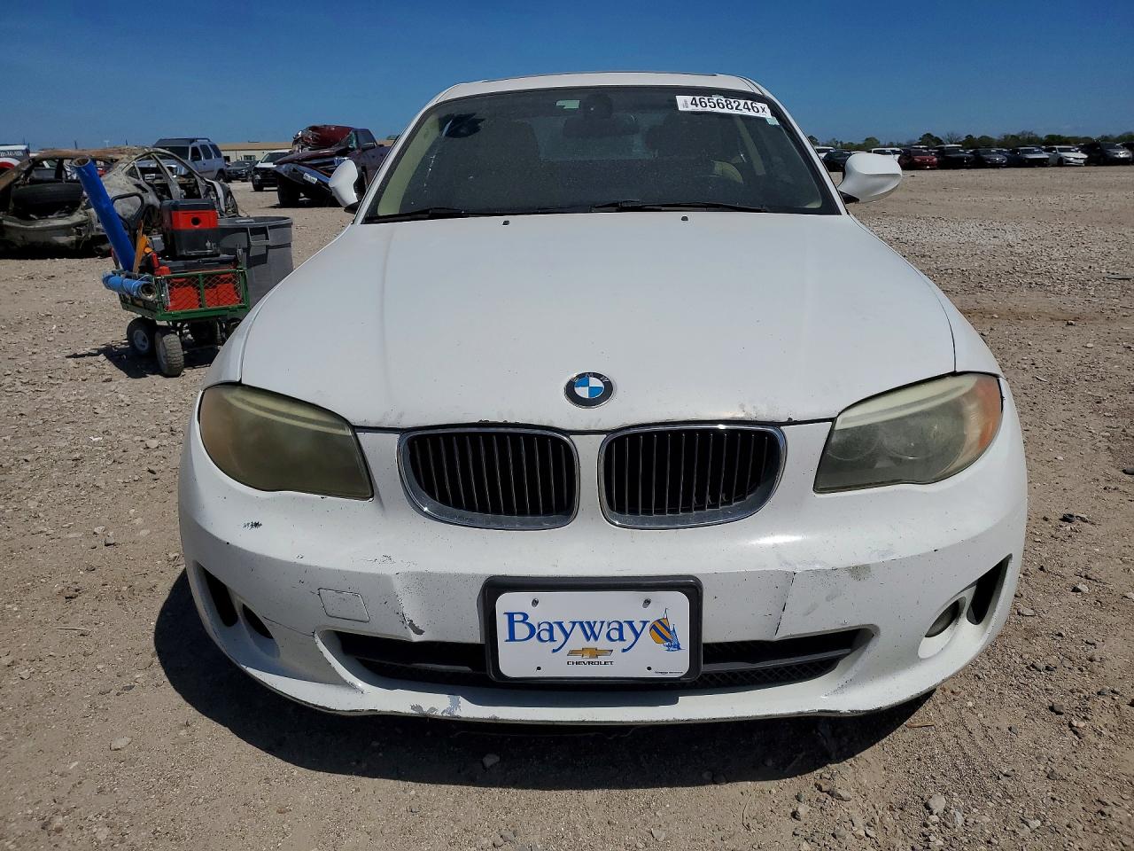 2013 Bmw 128 I White vin: WBAUP7C5XDVP25236