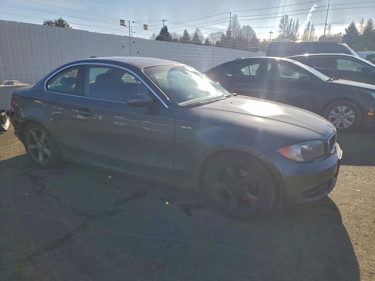 2008 Bmw 128 I Gray vin: WBAUP93508VF45784