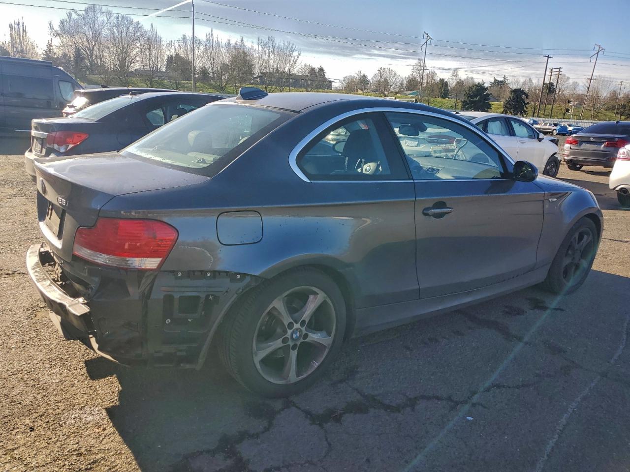2008 Bmw 128 I Gray vin: WBAUP93508VF45784