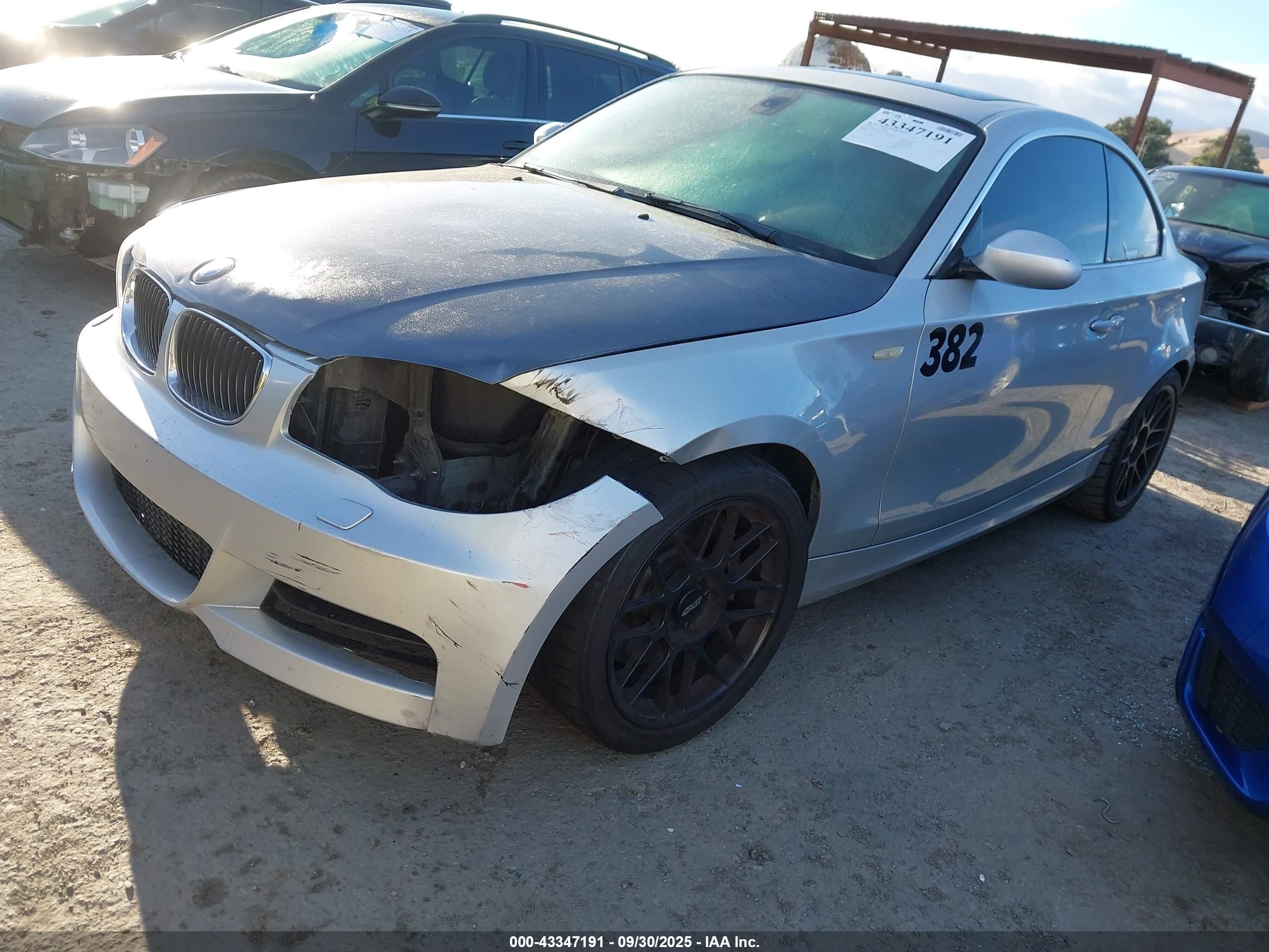 2008 Bmw 128i   Silver vin: WBAUP93518VF45731