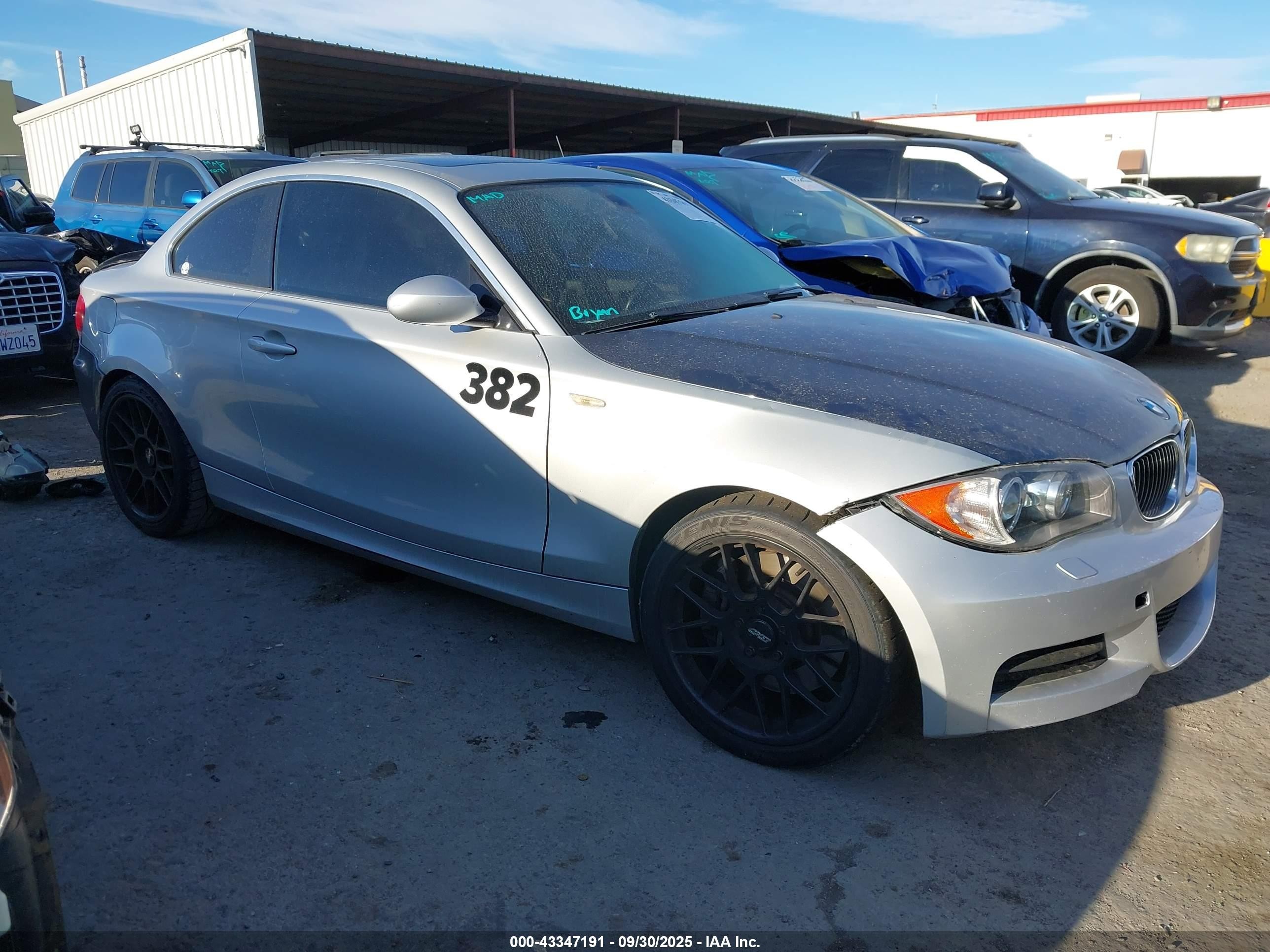 2008 Bmw 128i   Silver vin: WBAUP93518VF45731