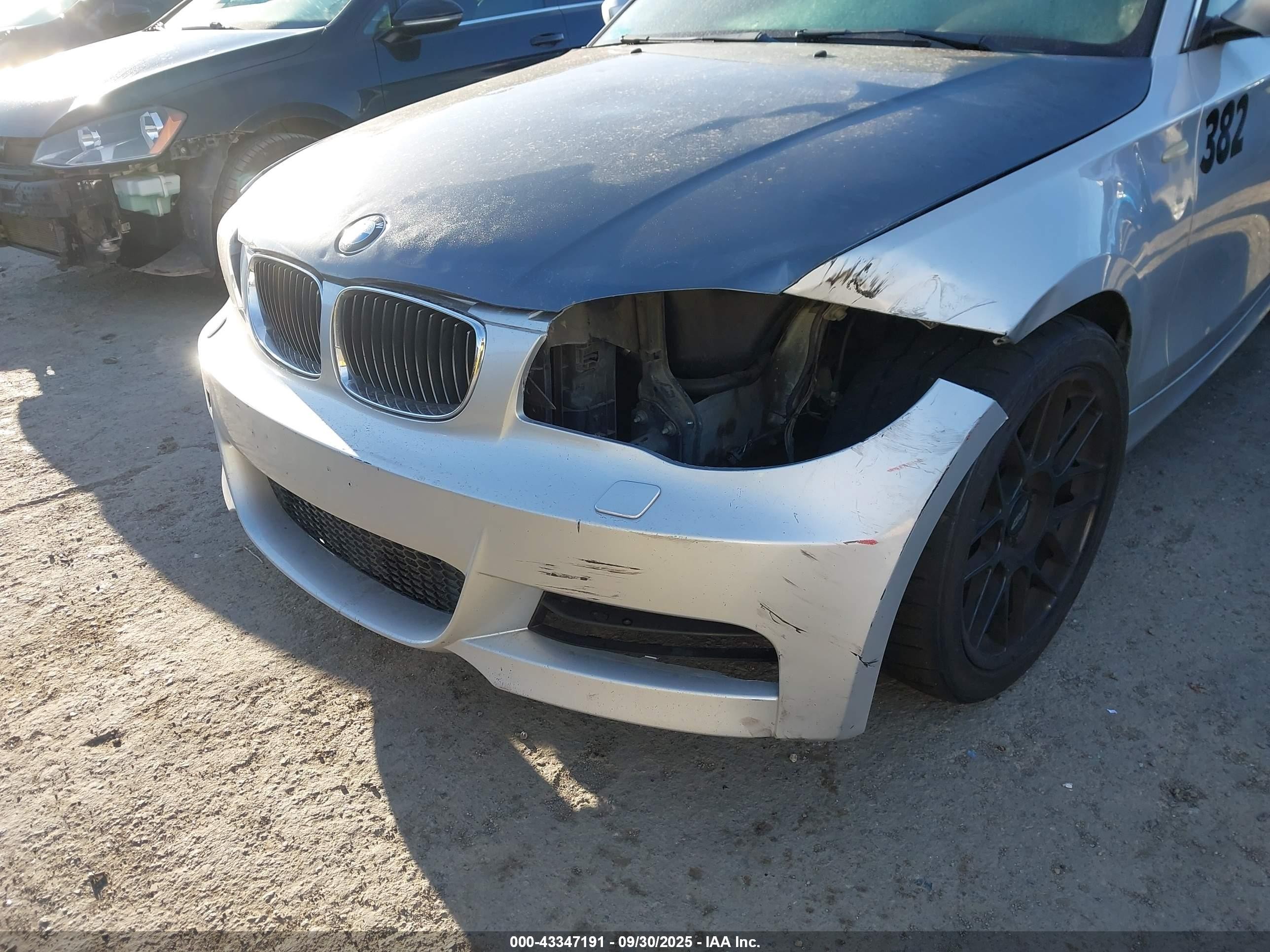 2008 Bmw 128i   Silver vin: WBAUP93518VF45731