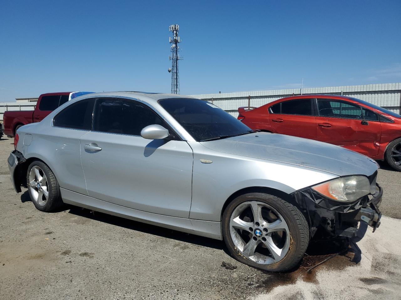 2009 Bmw 128 I   Silver vin: WBAUP93519VF49151