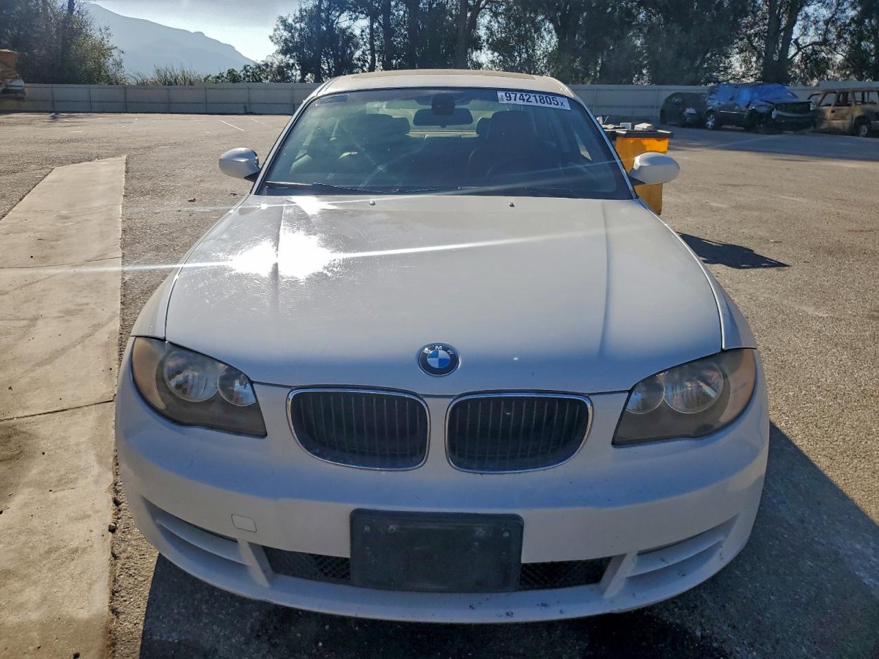 2009 Bmw 128 I White vin: WBAUP93519VF49201